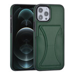 Groen hoesje voor iPhone 12 Pro Max - Back Cover - Pasjeshouder - Multifunctionele Handstrap