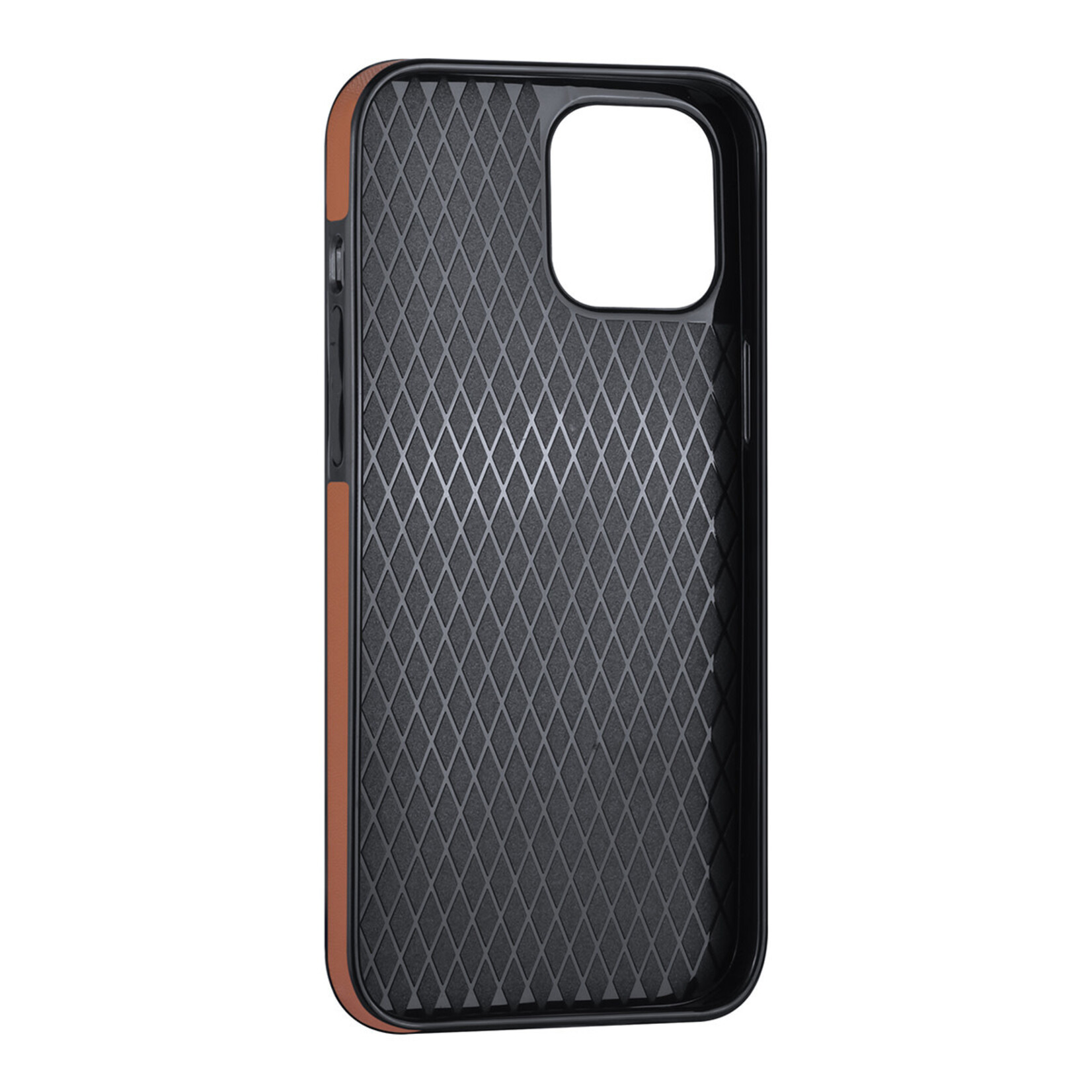 Bruin hoesje voor iPhone 12 Pro Max - Back Cover - Pasjeshouder - Multifunctionele Handstrap