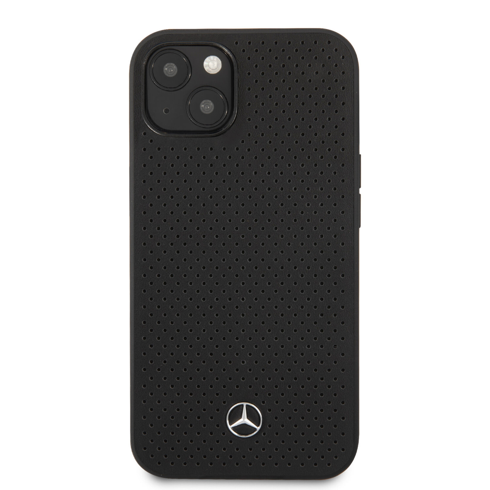 Mercedes-Benz Mercedes-Benz Telefoonhoesje voor Apple iPhone 13 Mini - Luxe Zwart Leer - Bescherm Uw Telefoon