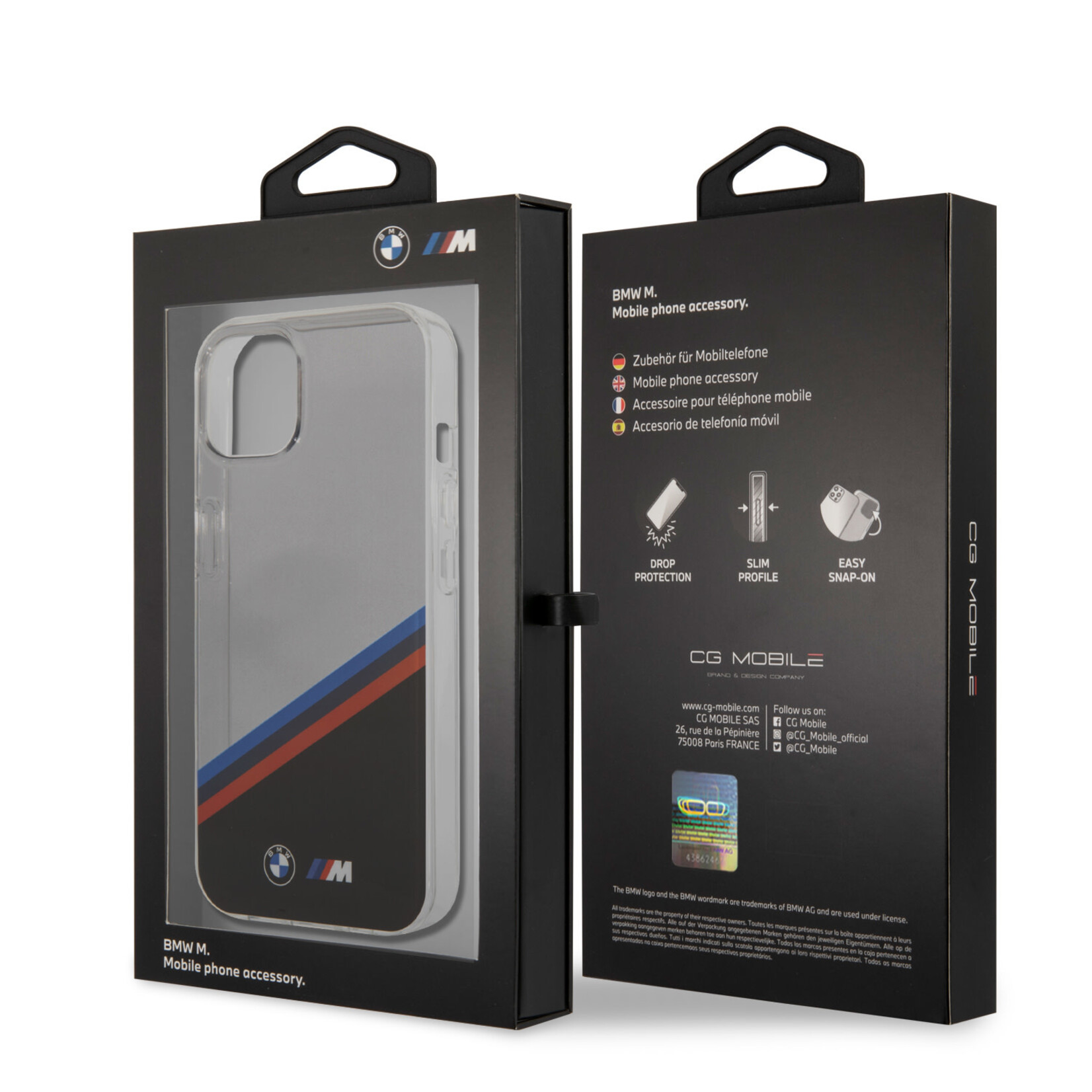 BMW BMW Transparante PC-TPU Back Cover Telefoonhoesje voor Apple iPhone 13 Mini - Bescherm uw Telefoon met Style!