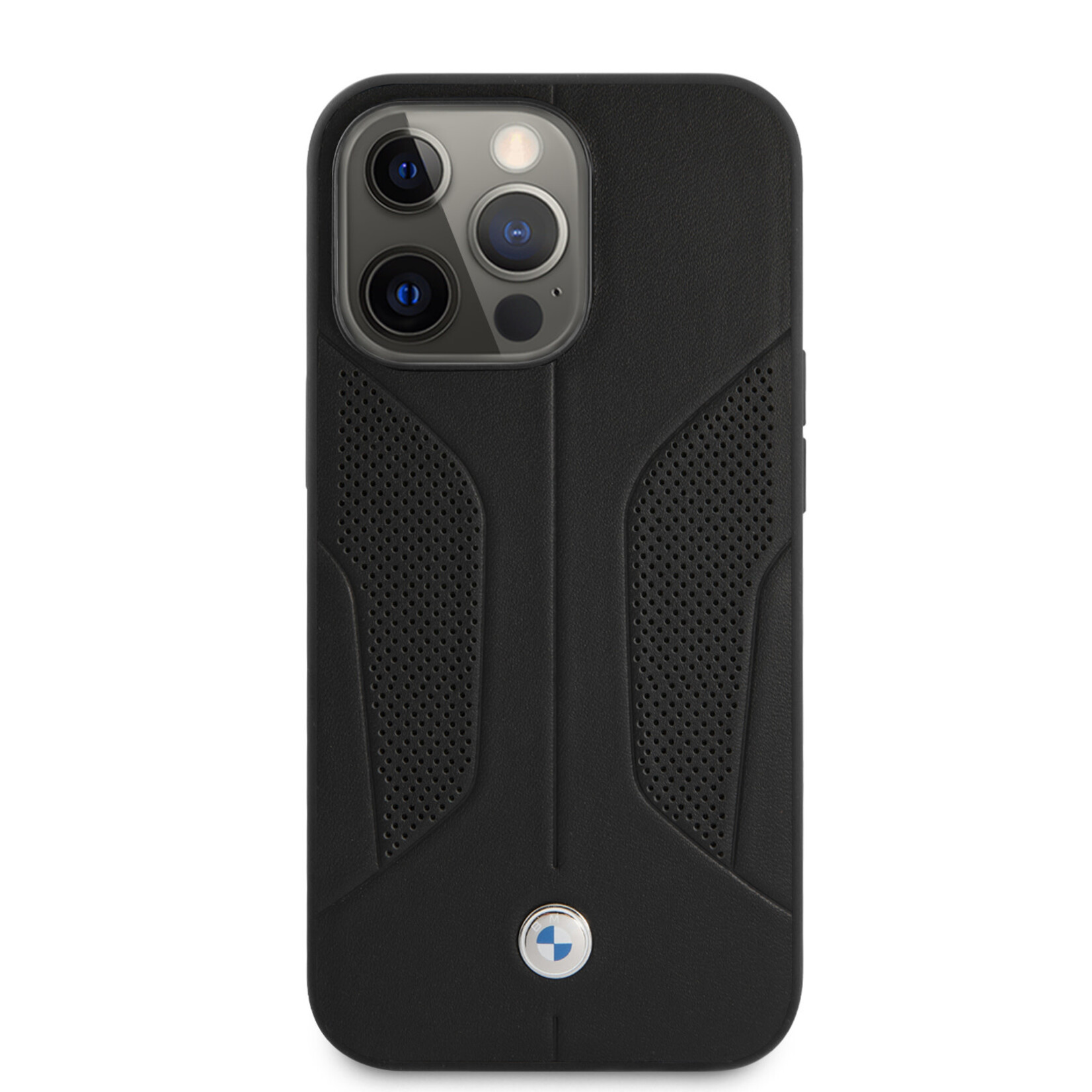 BMW BMW Hoesje voor Apple iPhone 13 Pro - Kleur: Zwart, Back Cover, Leather - Bescherming van Telefoon.