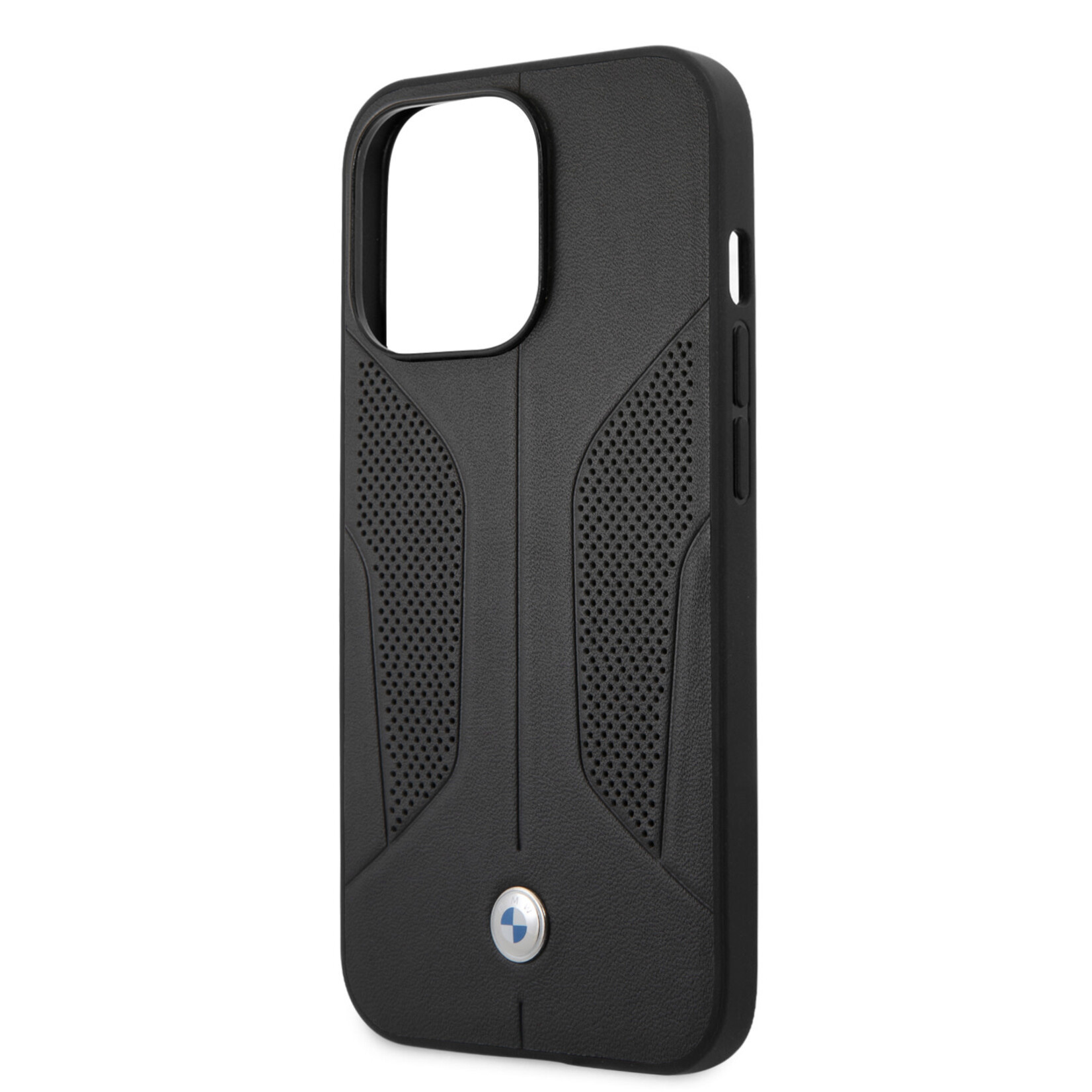 BMW BMW Hoesje voor Apple iPhone 13 Pro - Kleur: Zwart, Back Cover, Leather - Bescherming van Telefoon.