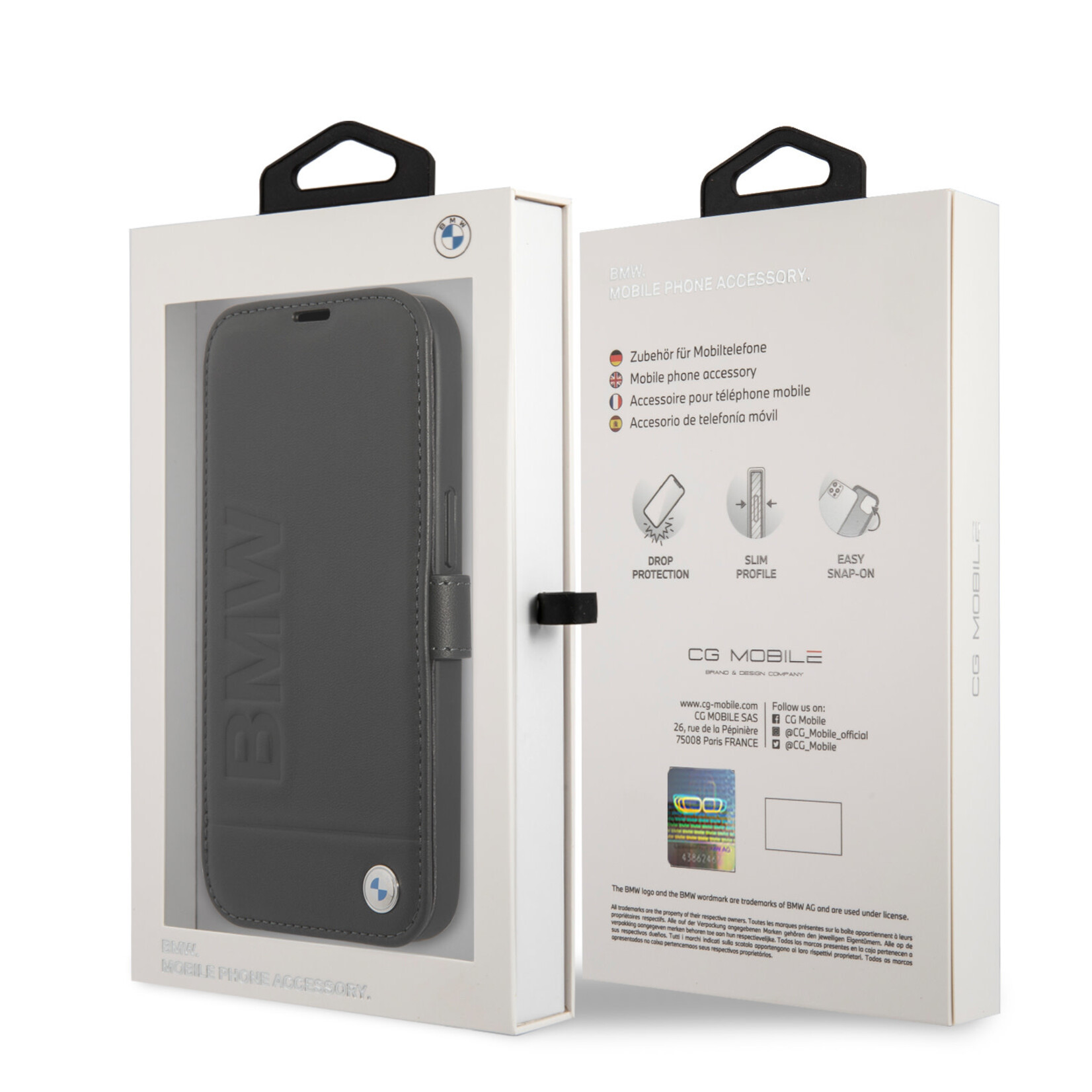 BMW BMW Genuine Leather Book Case voor Apple iPhone 13 Mini - Bescherm je telefoon met Stijl en Comfort
