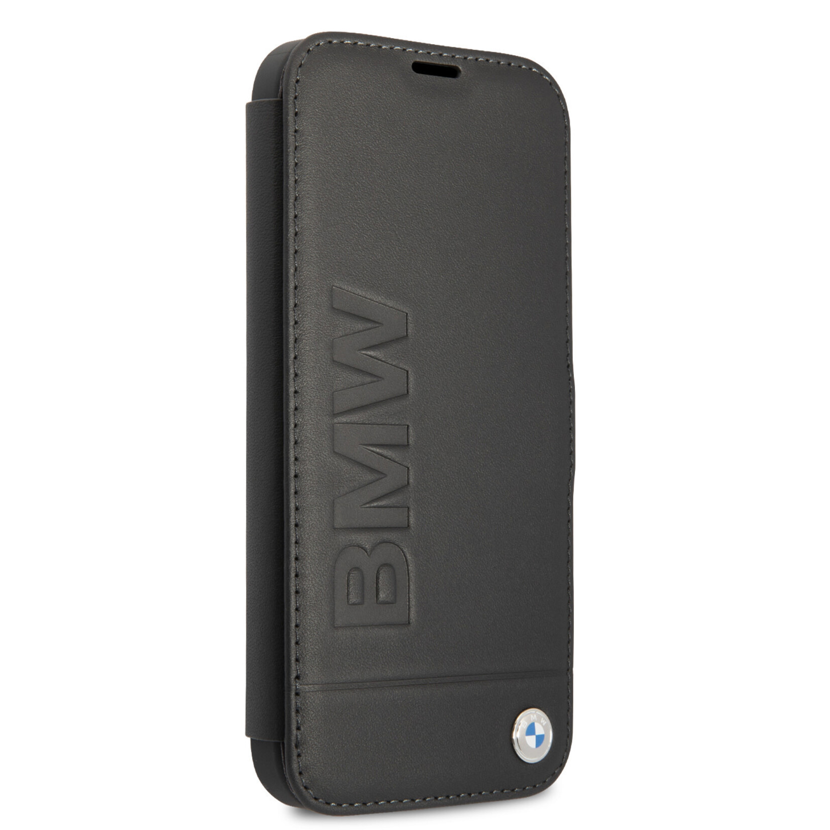 BMW BMW Leren Back Cover Telefoonhoesje voor Apple iPhone 13 Pro Max - Bescherm uw Telefoon, Zwarte Kleur.