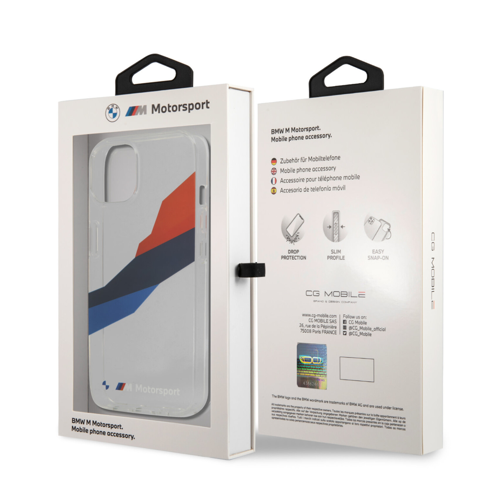 BMW BMW Transparante PC-TPU Back Cover Telefoonhoesje voor Apple iPhone 13 Mini - Bescherm uw Telefoon met Style!