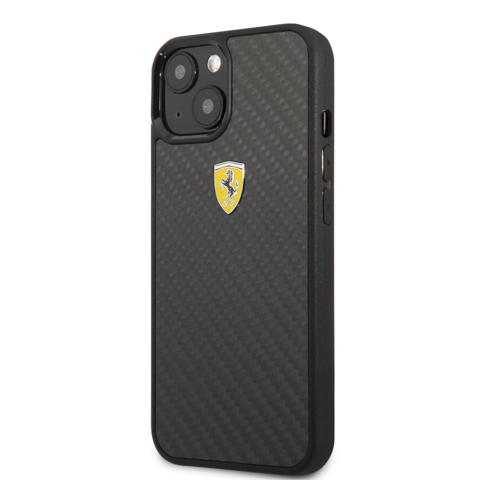 Ferrari Ferrari iPhone 13 Mini Zwarte PU Back Cover - Bescherm uw Telefoon & Geniet van Stijl en Comfort