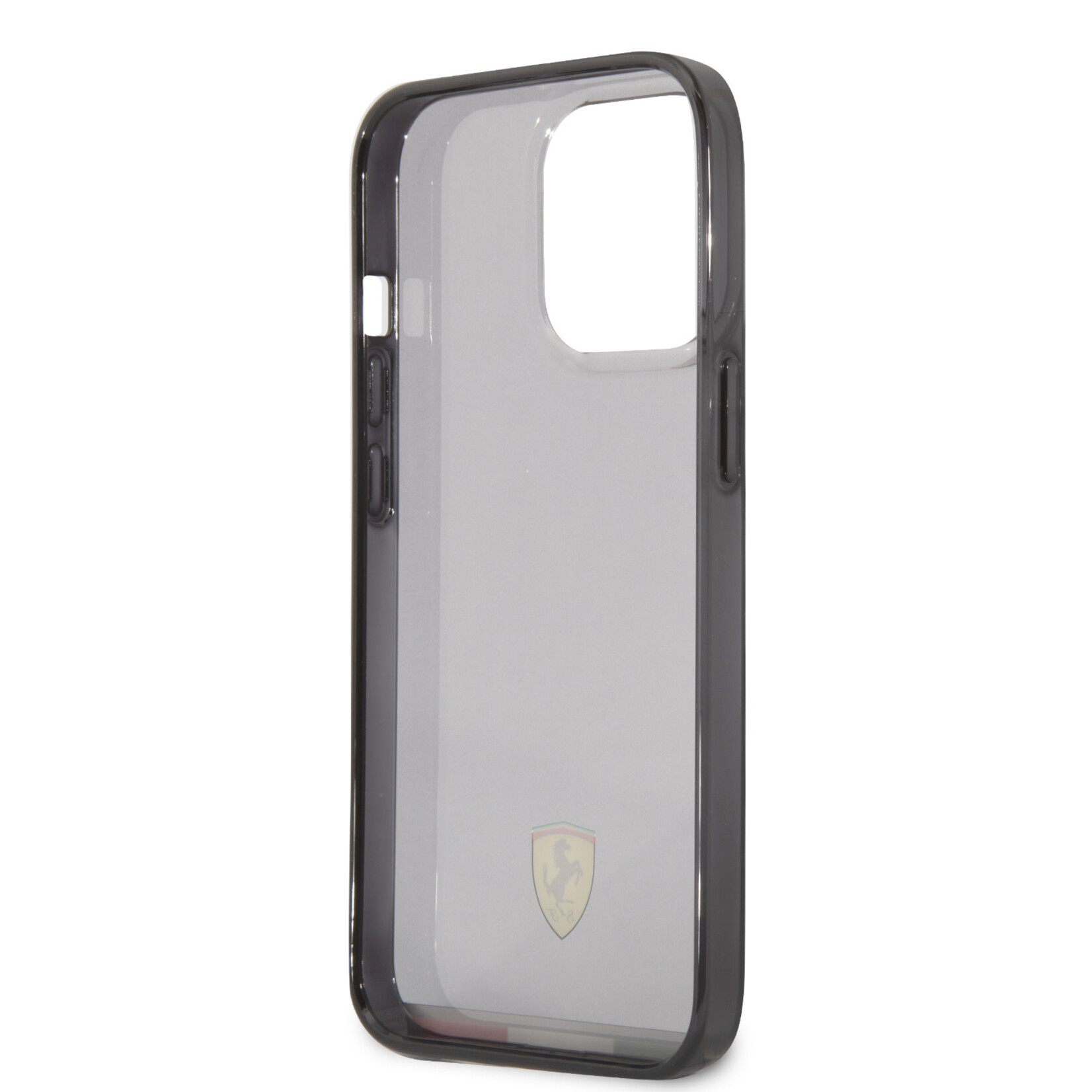 Ferrari Zwart hoesje van Ferrari - Hardcase Backcover - iPhone 13 Pro - Italia - Transparent Outline