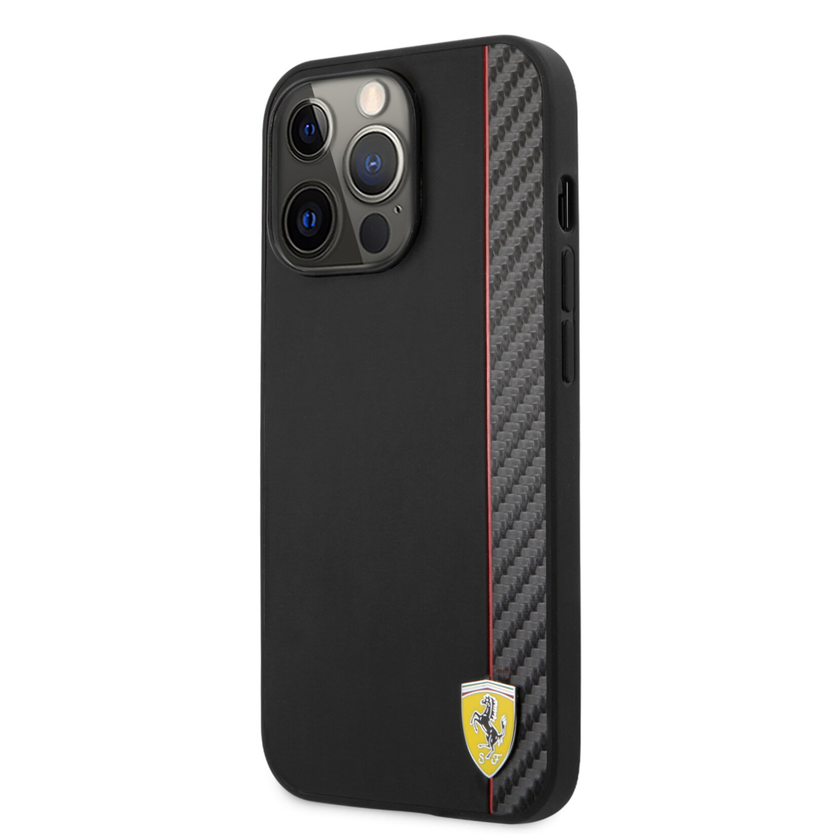 Ferrari Zwart hoesje van Ferrari - Hardcase Backcover - iPhone 13 Pro - Carbon