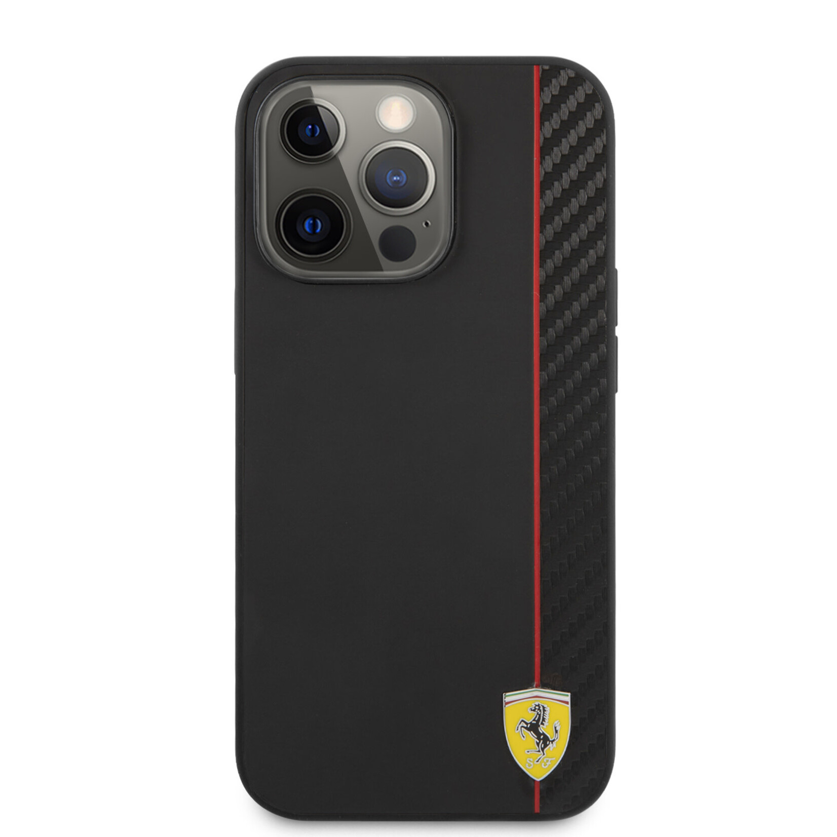 Ferrari Zwart hoesje van Ferrari - Hardcase Backcover - iPhone 13 Pro - Carbon