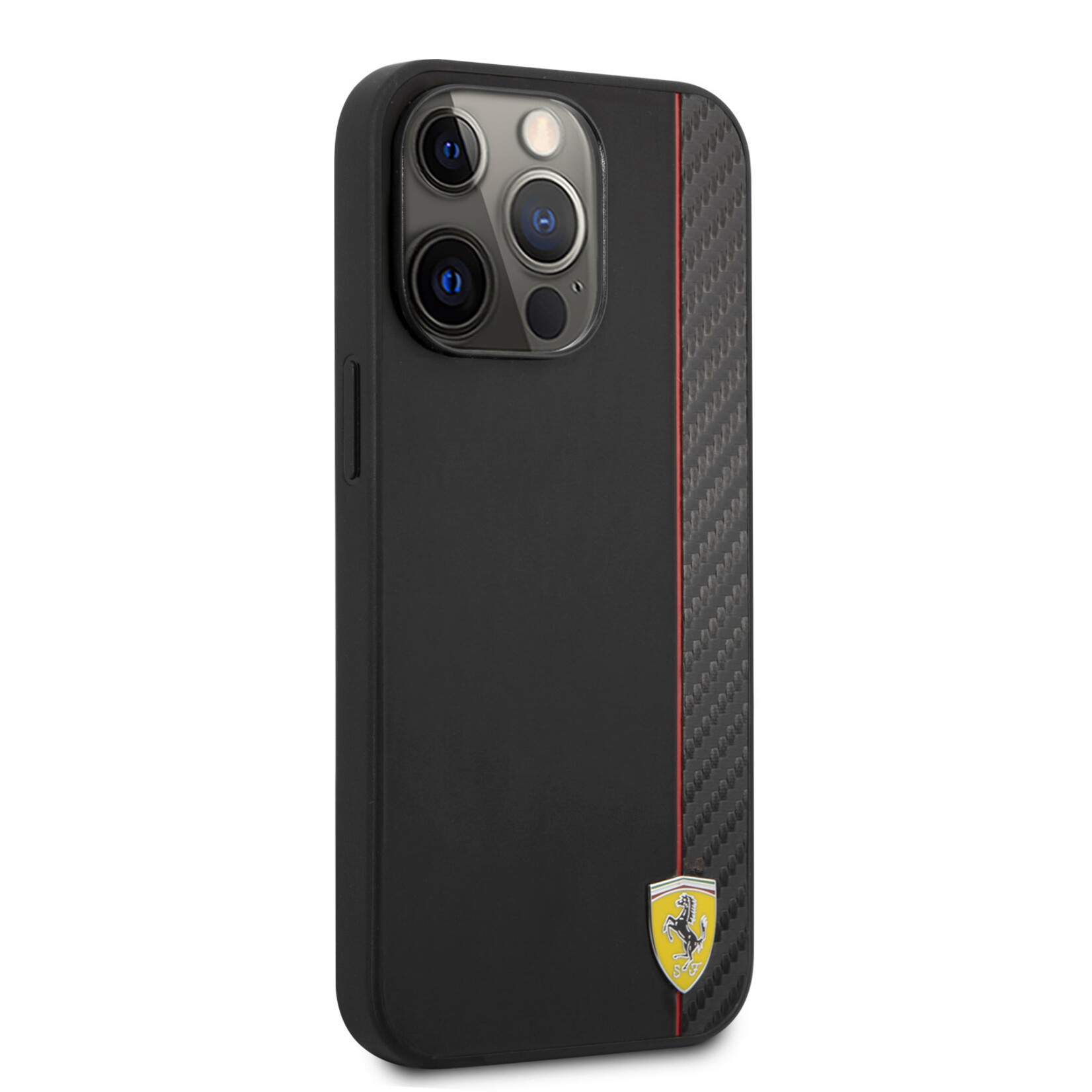 Ferrari Zwart hoesje van Ferrari - Hardcase Backcover - iPhone 13 Pro - Carbon