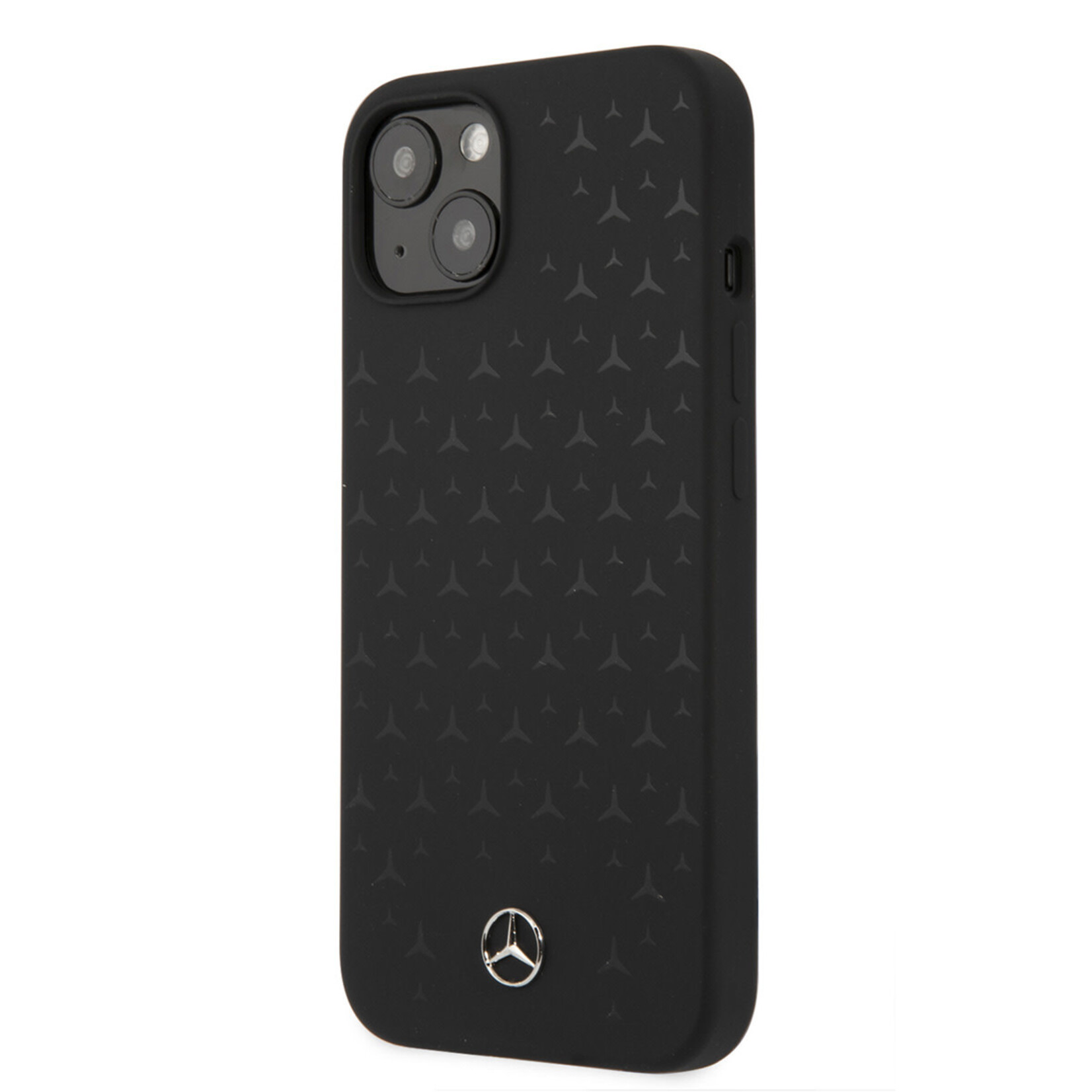 Mercedes-Benz Mercedes-Benz Silicone Telefoonhoesje voor Apple iPhone 13 Mini - Bescherm je Telefoon - Zwarte Back Cover