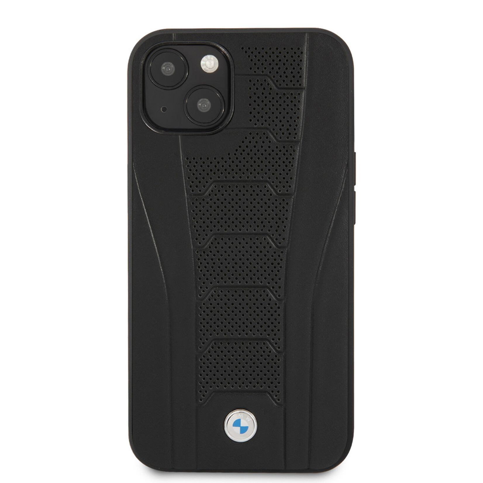 BMW BMW Premium Leerhoesje voor Apple iPhone 13 Mini - Bescherm uw Telefoon met Stijl - Kleur: Zwart, Back Cover, Bescherming.