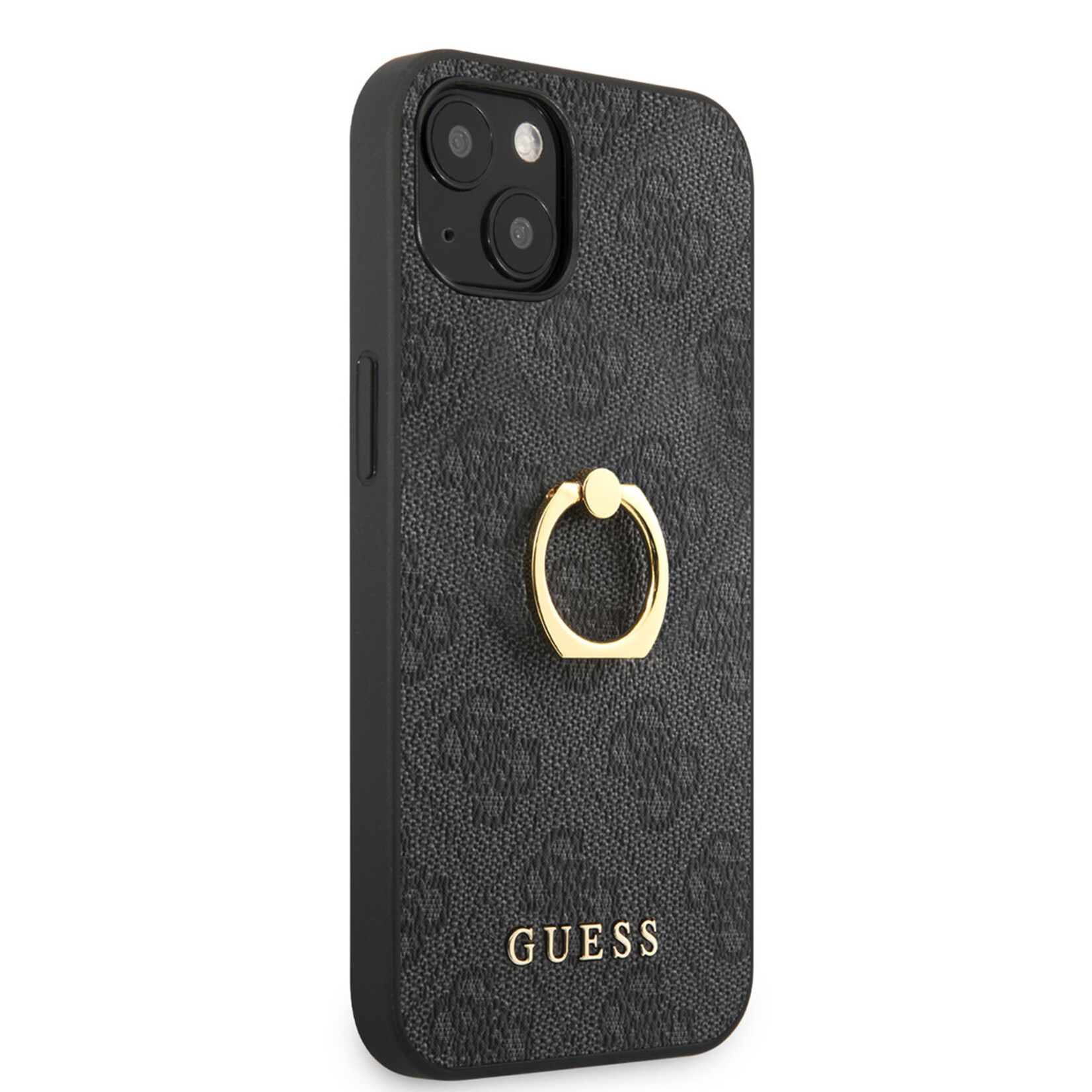 Guess Guess PU Leather Back Cover Telefoonhoesje voor Apple iPhone 13 Mini - Beschermende Kleur: Grijs