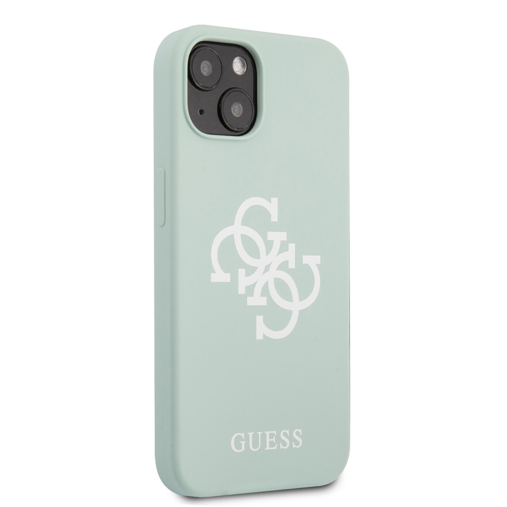 Guess Guess Groen Silicone Back Cover Telefoonhoesje voor Apple iPhone 13 Mini | Bescherm uw Telefoon & Geniet van Stijlvolle Look