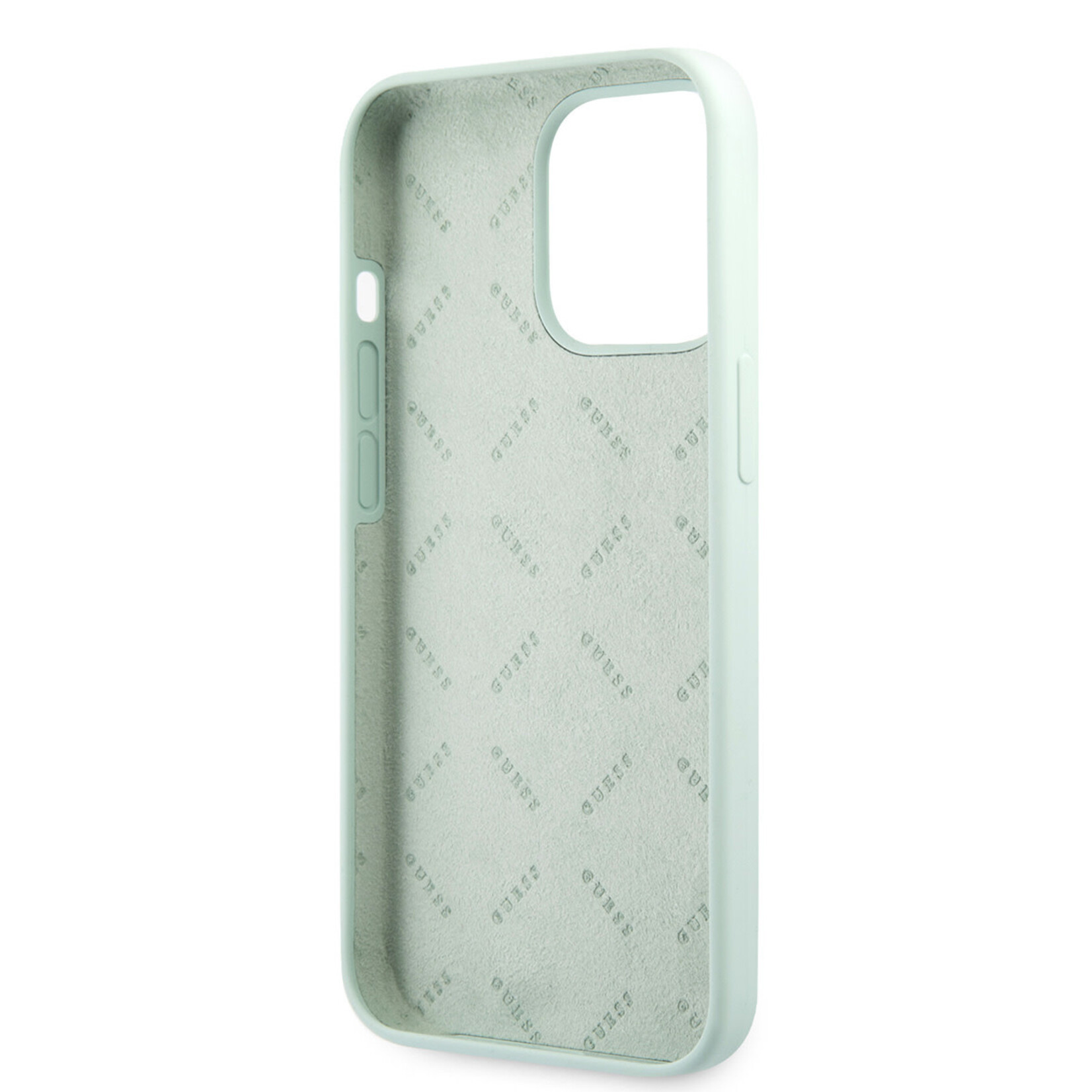 Guess GUESS Back Cover Telefoonhoesje voor Apple iPhone 13 Pro - Groen, Silicone, Bescherming van Telefoon