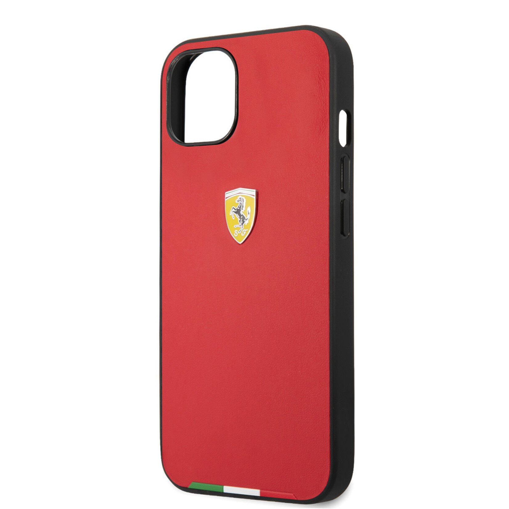 Ferrari Ferrari Pu Leather Back Cover Telefoonhoesje voor Apple iPhone 13 Mini - Bescherm je Telefoon in Stijl met Rood Kleur.