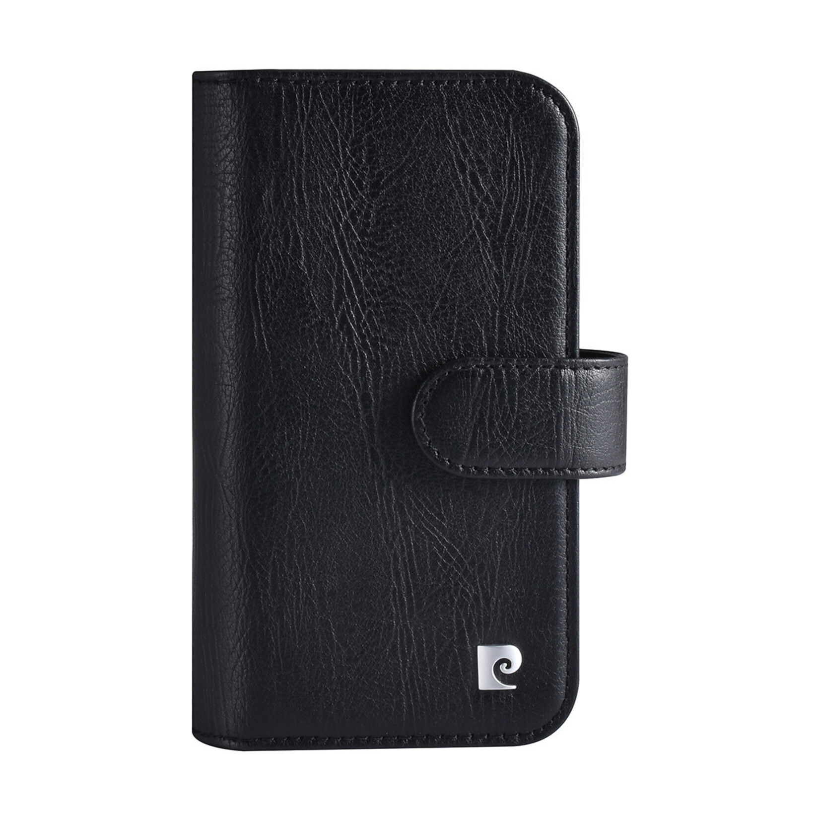 Pierre Cardin Pierre Cardin Zwart Leer Book Case Telefoonhoesje voor Apple iPhone 13 Mini - Bescherming & Stijl