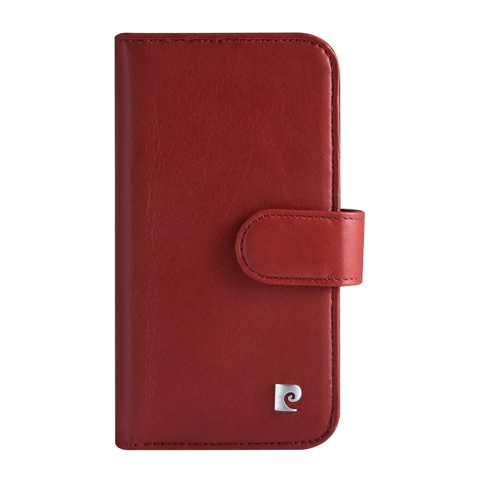 Pierre Cardin Pierre Cardin iPhone 13 Mini Book Case Telefoonhoesje - Rood Leer - Bescherming en Stijl