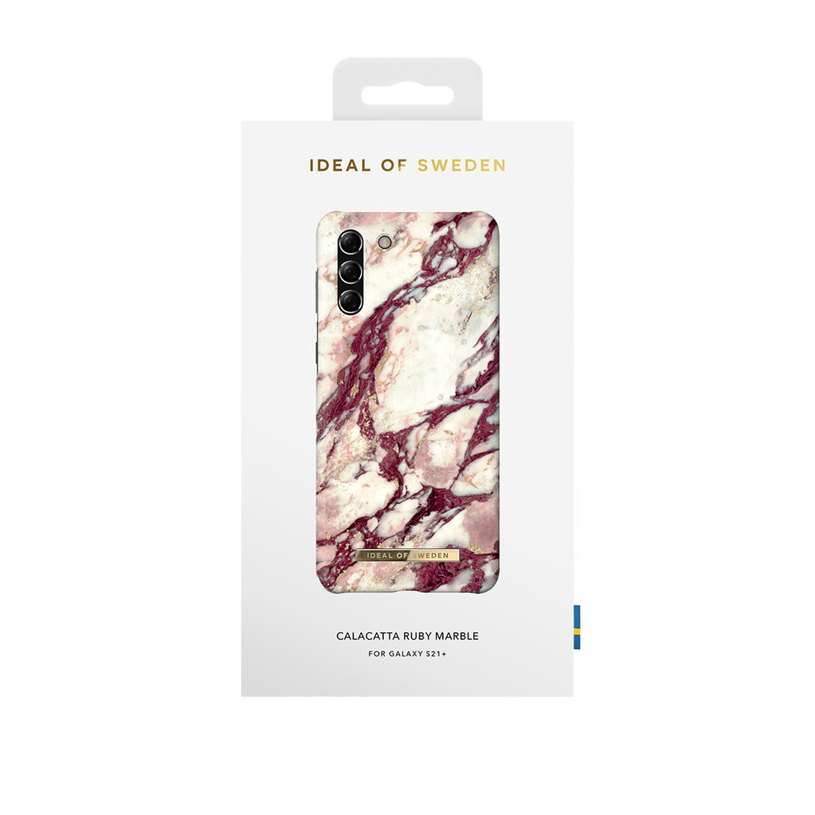 iDeal of Sweden iDeal of Sweden Galaxy S21 Plus Backcover hoesje - Fashion Case - Calacatta Ruby Marble