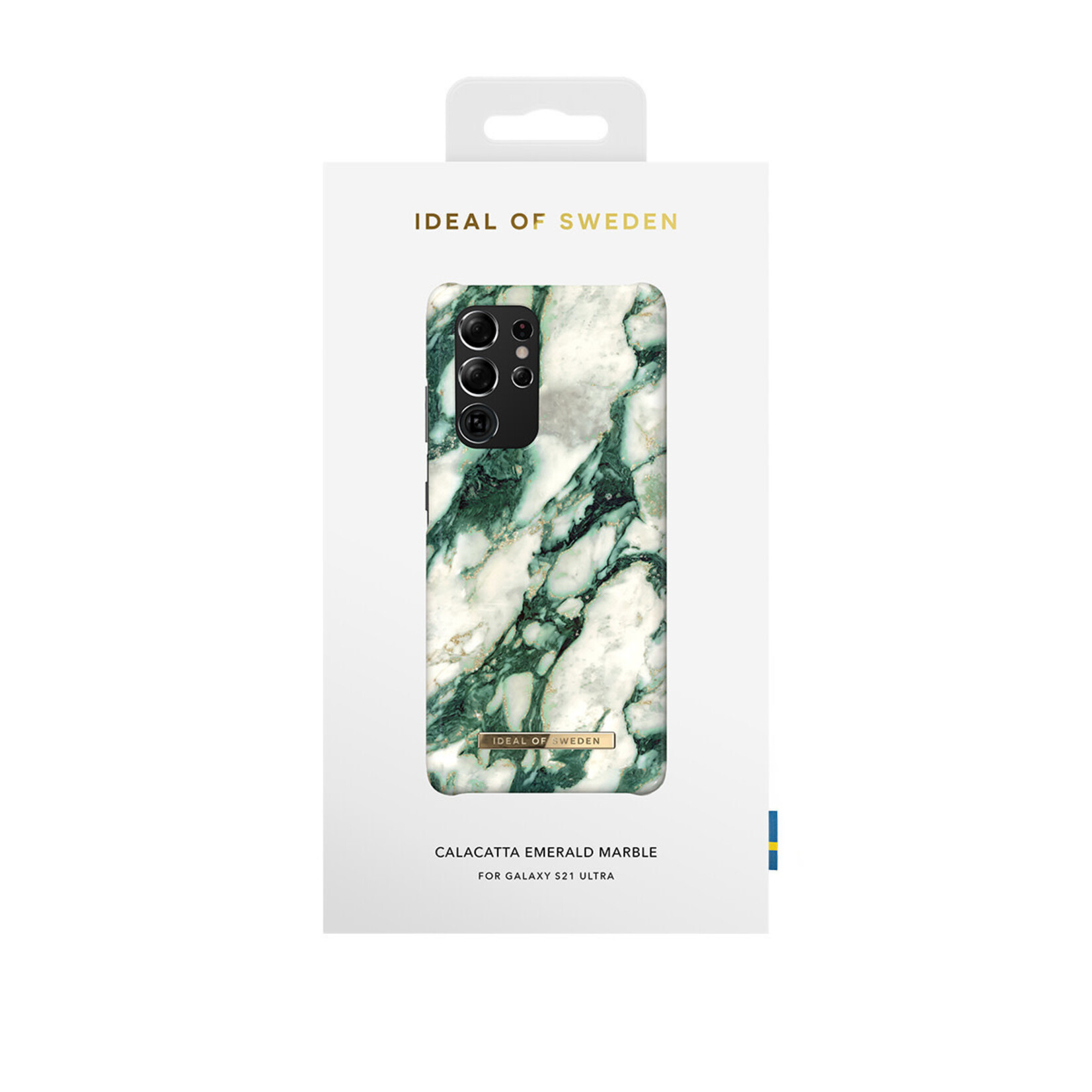 iDeal of Sweden iDeal of Sweden Emerald Marble Samsung Galaxy S21 Ultra Telefoonhoesje - Kunststof Back Cover - Bescherming voor je Telefoon