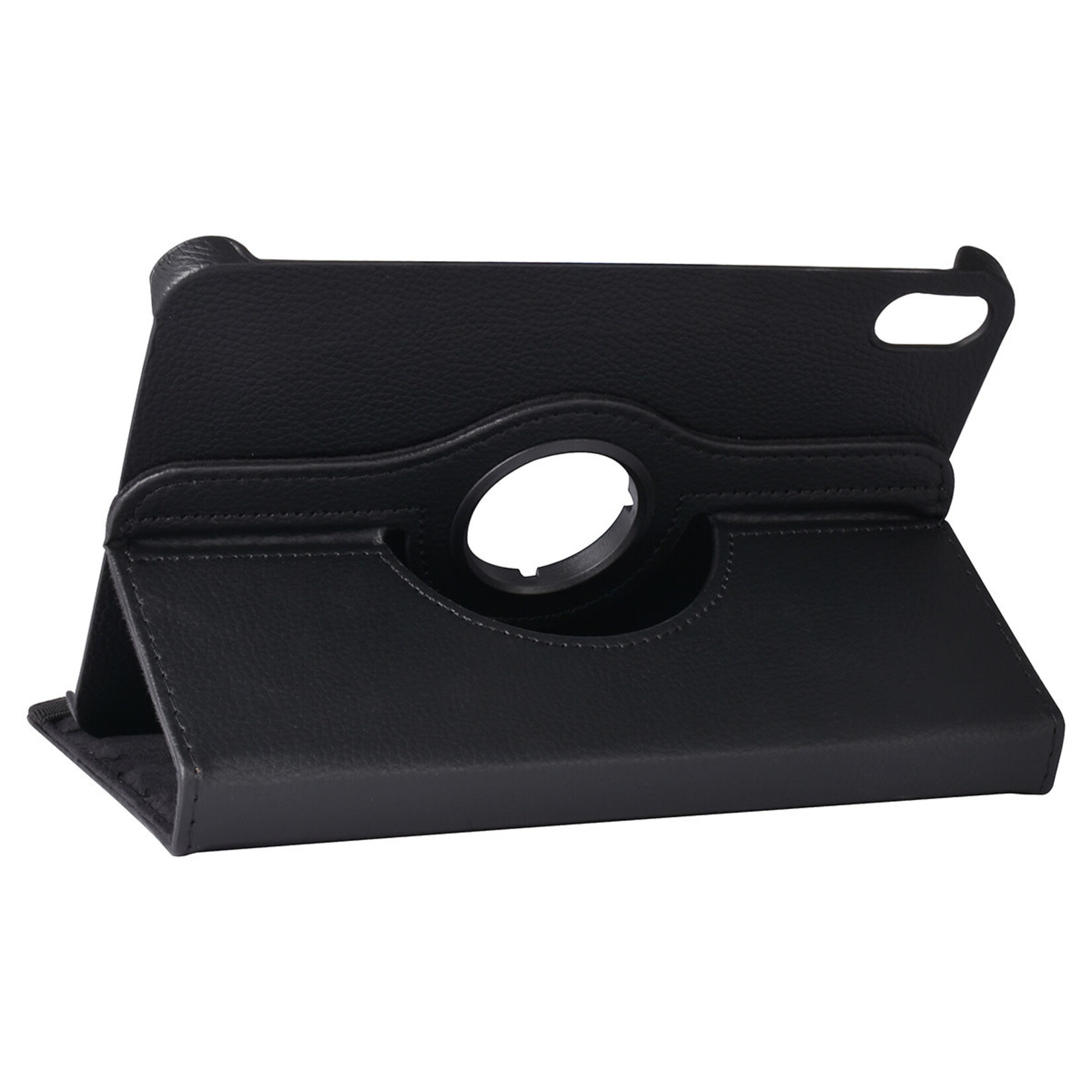 iPad Mini 2021 Book Case Tablethoes - Zwart - 360 graden draaibaar