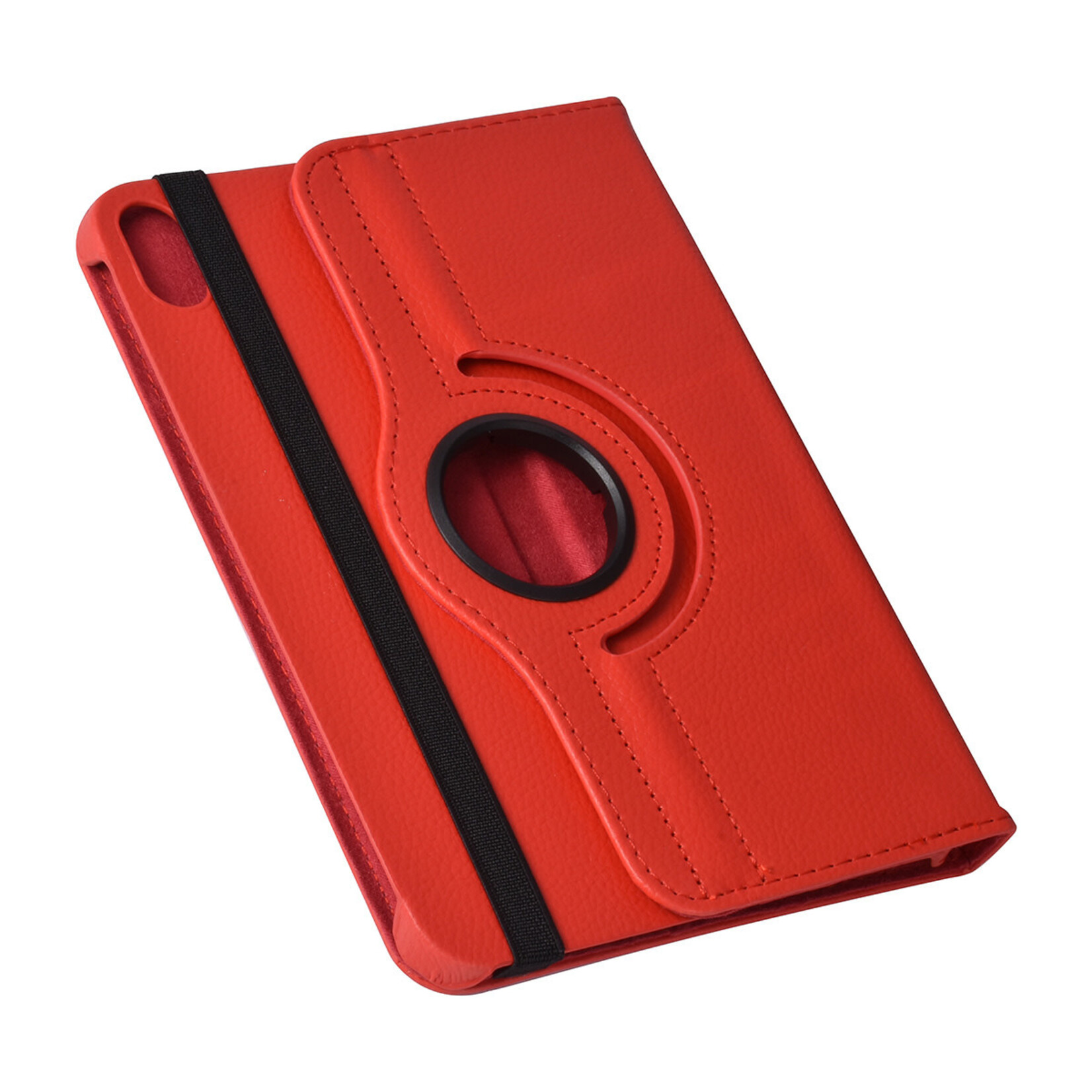 iPad Mini 2021 Book Case Tablethoes - Rood - 360 graden draaibaar