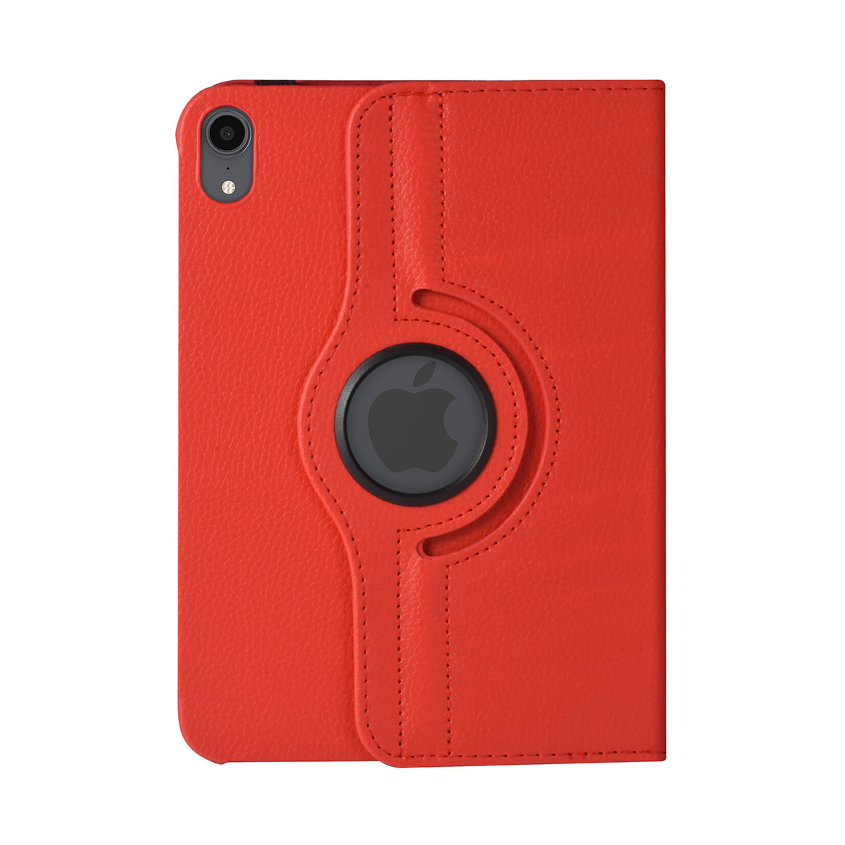 iPad Mini 2021 Book Case Tablethoes - Rood - 360 graden draaibaar