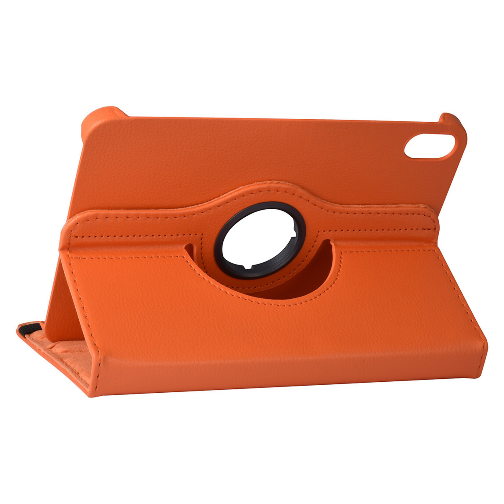 iPad Mini 2021 Book Case Tablethoes - Oranje - 360 graden draaibaar