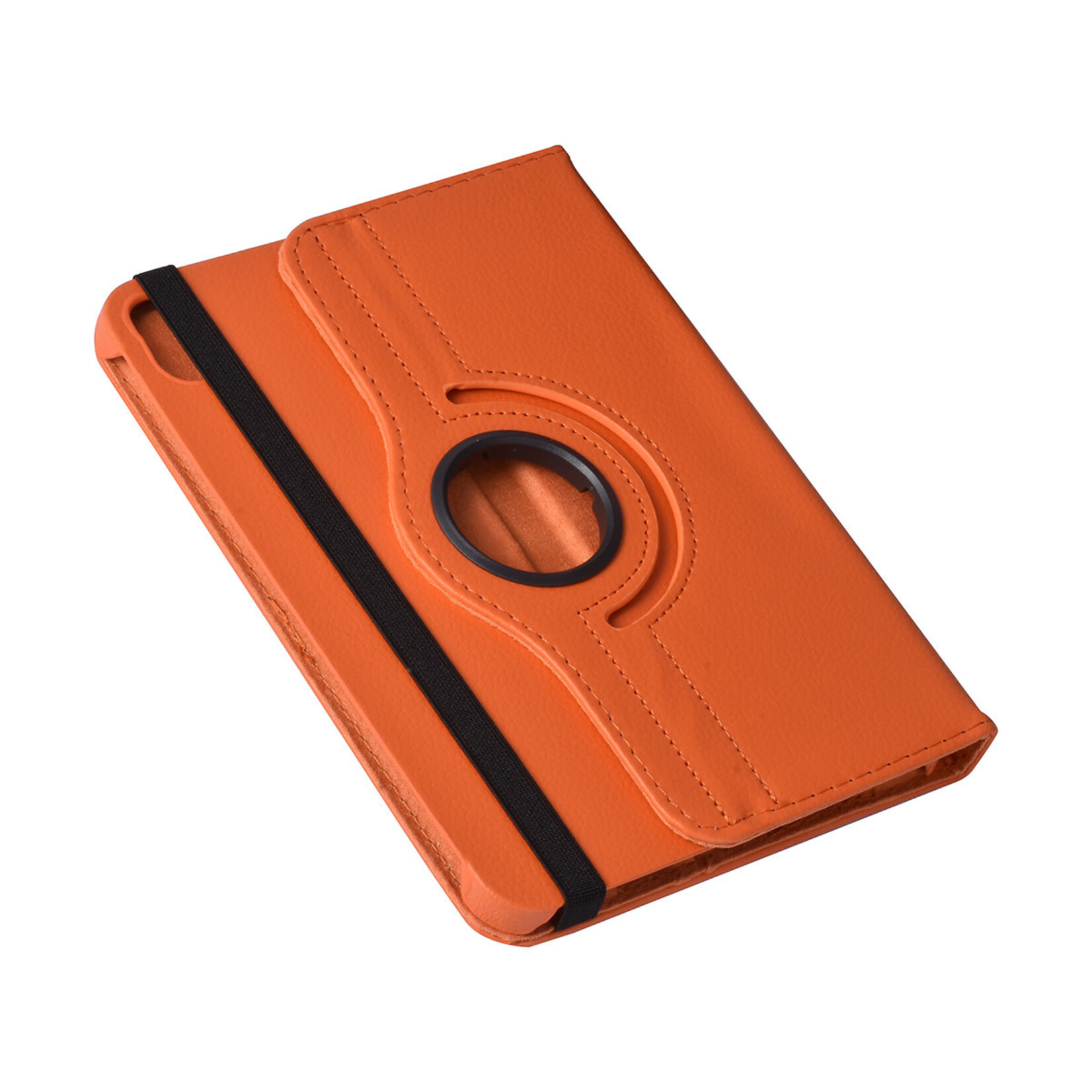 iPad Mini 2021 Book Case Tablethoes - Oranje - 360 graden draaibaar