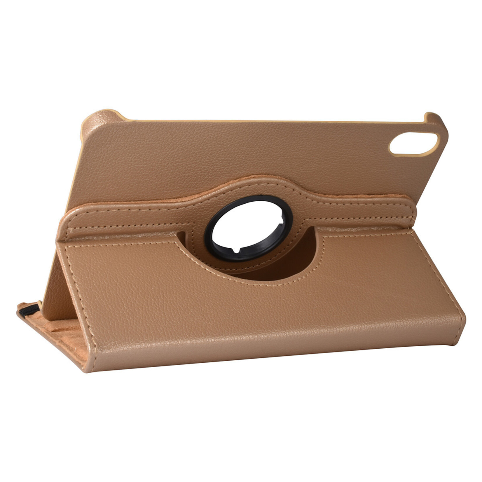 iPad Mini 2021 Book Case Tablethoes - Goud - 360 graden draaibaar