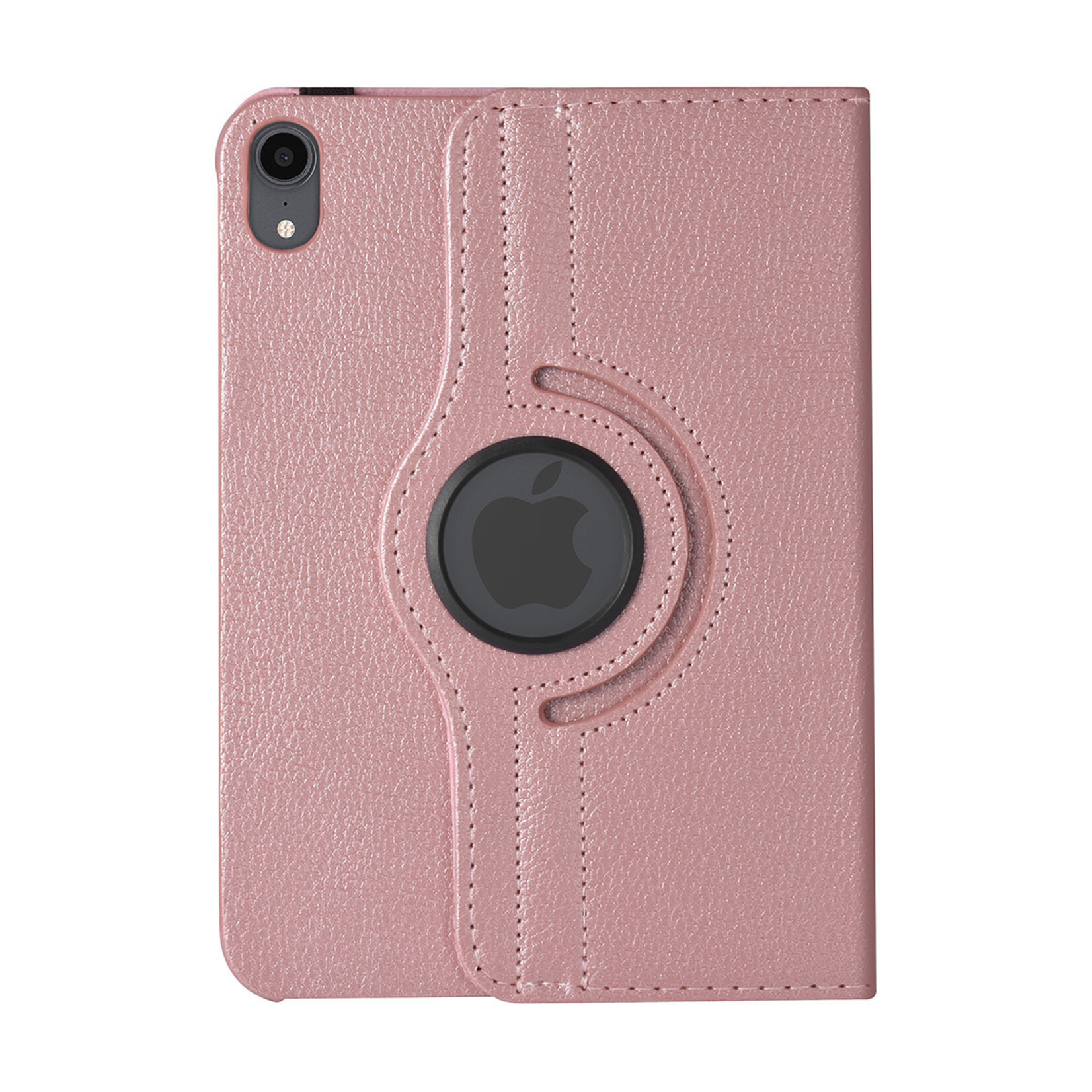 iPad Mini 2021 Book Case Tablethoes - Rose Gold - 360 graden draaibaar