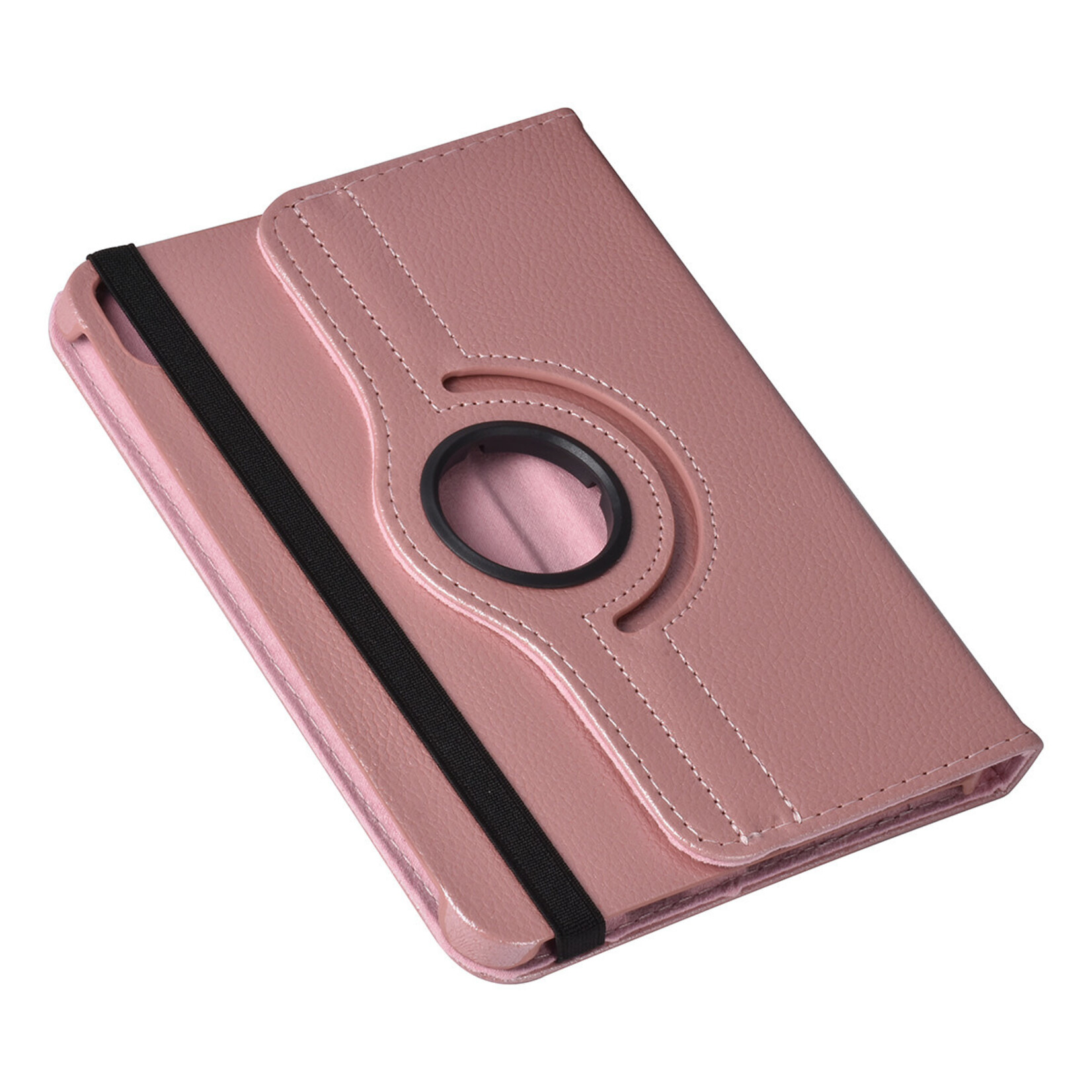 iPad Mini 2021 Book Case Tablethoes - Rose Gold - 360 graden draaibaar