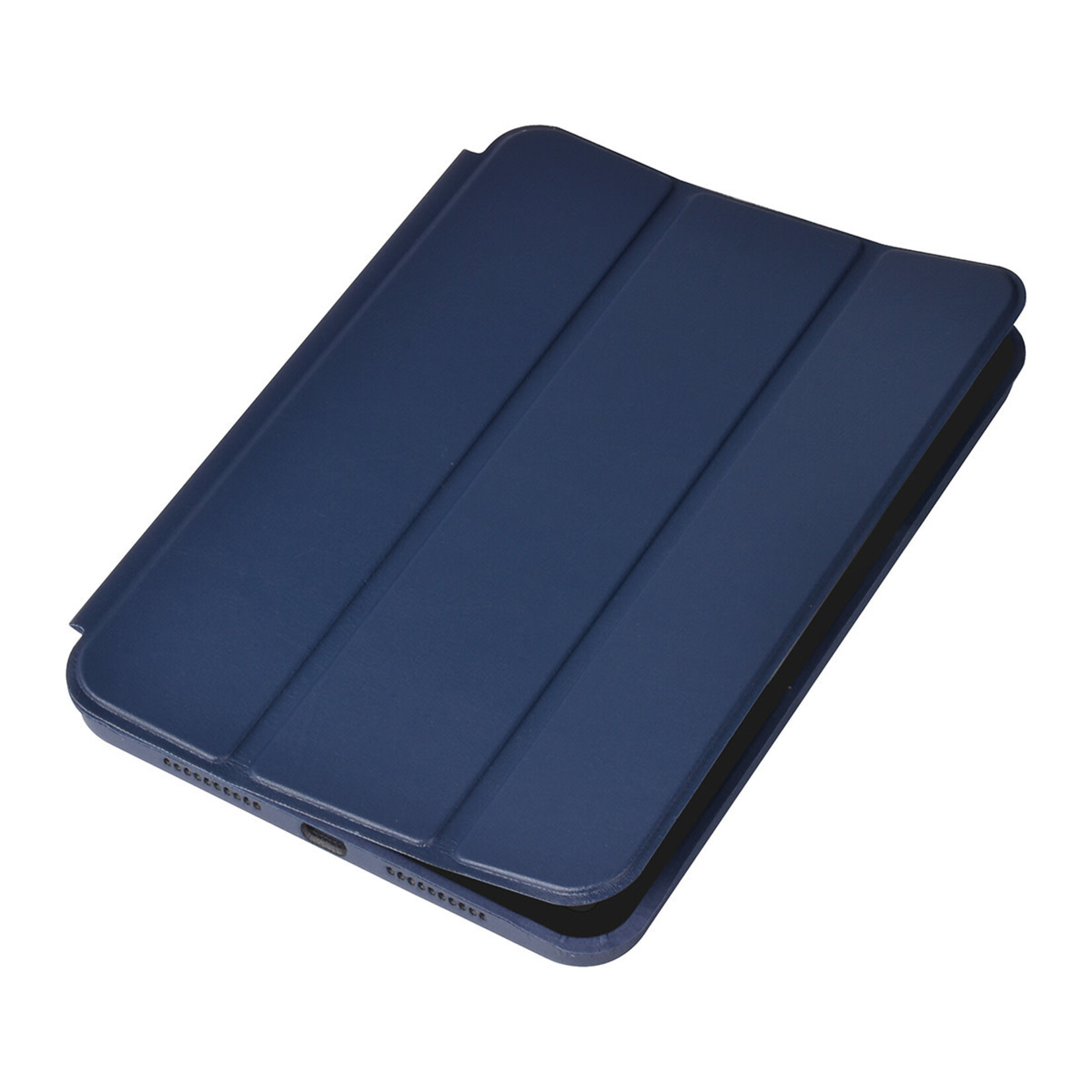 iPad Mini 2021 Book Case Tablethoes - DonkerBlauw - Smart Case