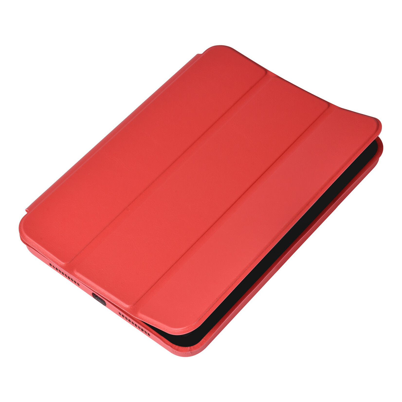 iPad Mini 2021 Book Case Tablethoes - Rood - Smart Case