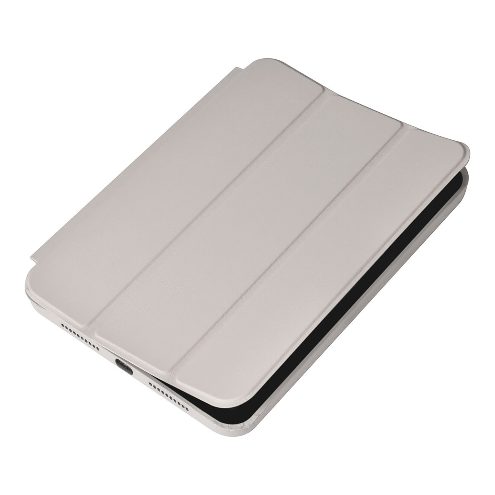 iPad Mini 2021 Book Case Tablethoes - Grijs - Smart Case