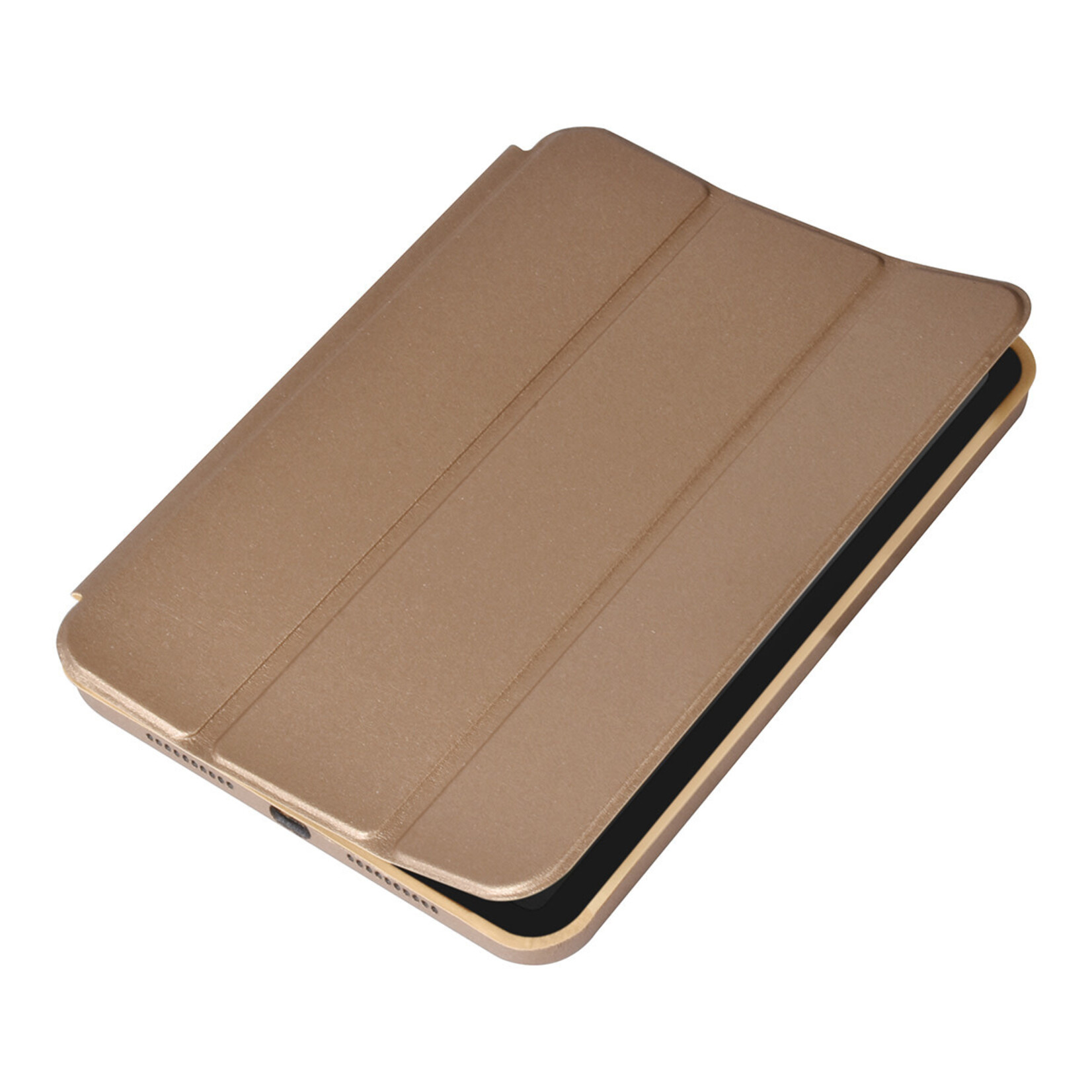 iPad Mini 2021 Book Case Tablethoes - Goud - Smart Case