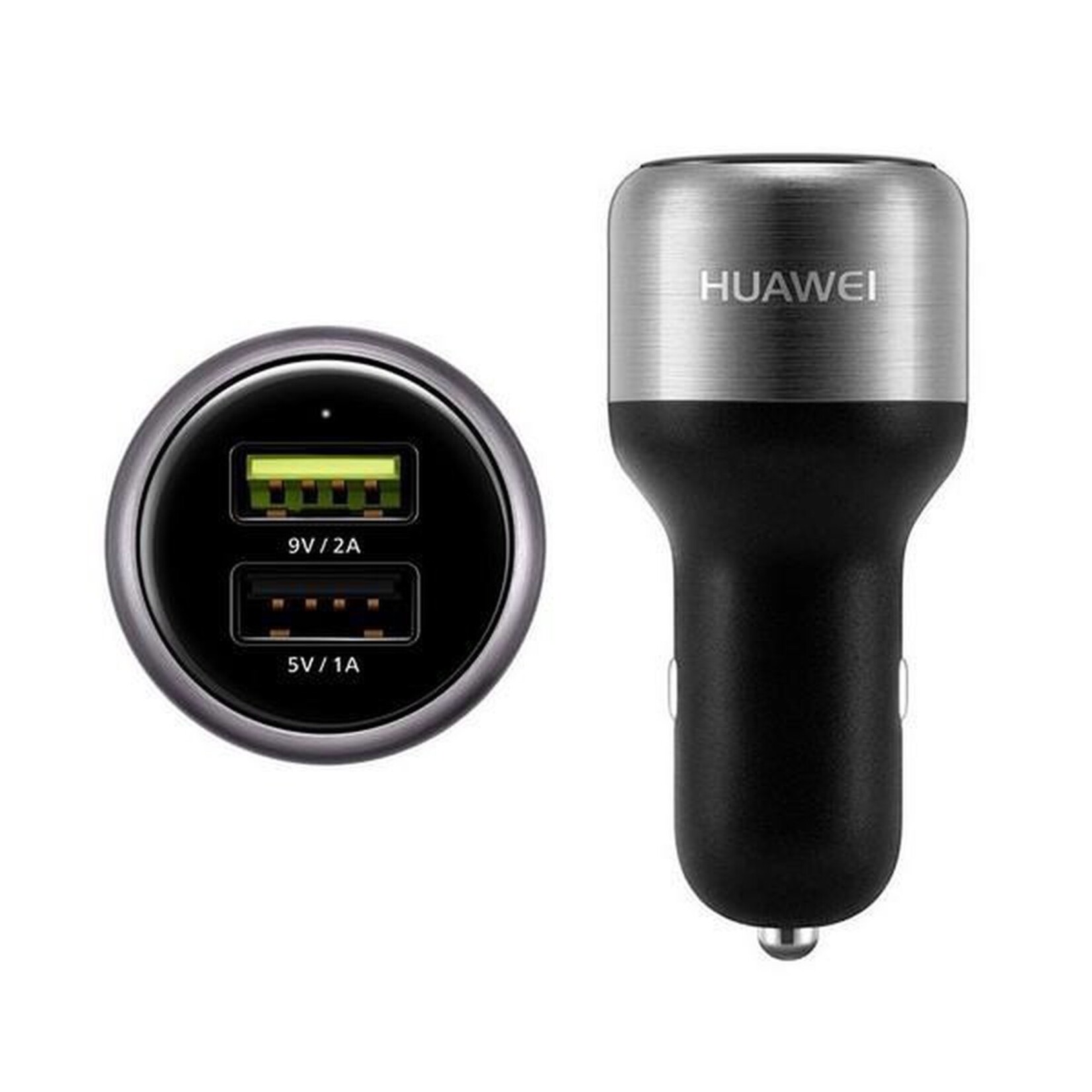 Huawei Car Charger 2 USB Fast Charging plus USB-C Cable Zwart