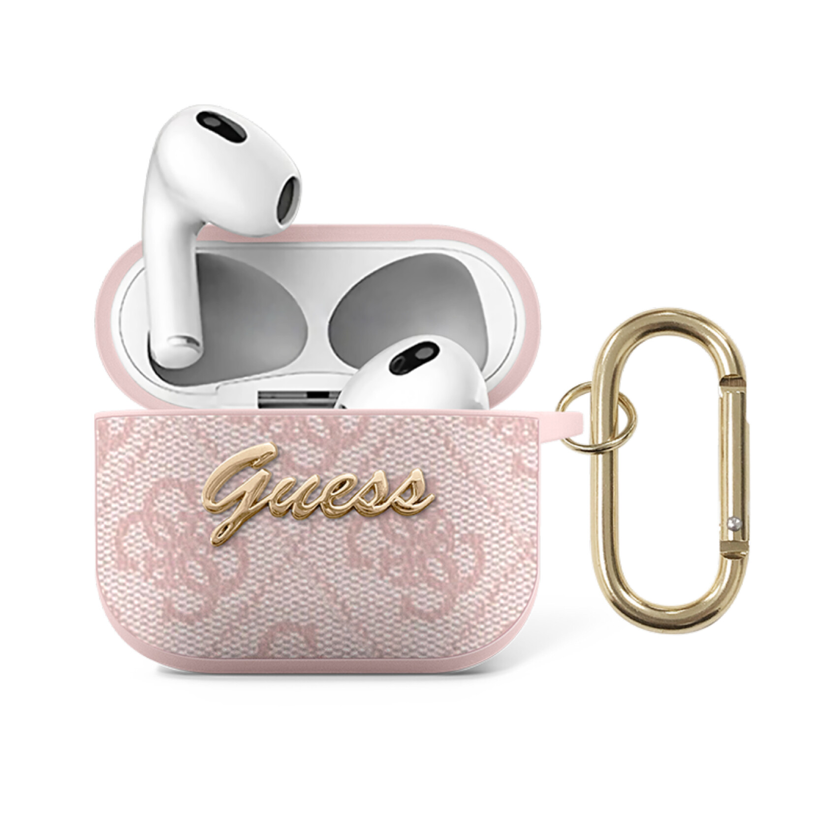 Guess Guess AirPods 3 hoesje - 4G Script - Roze