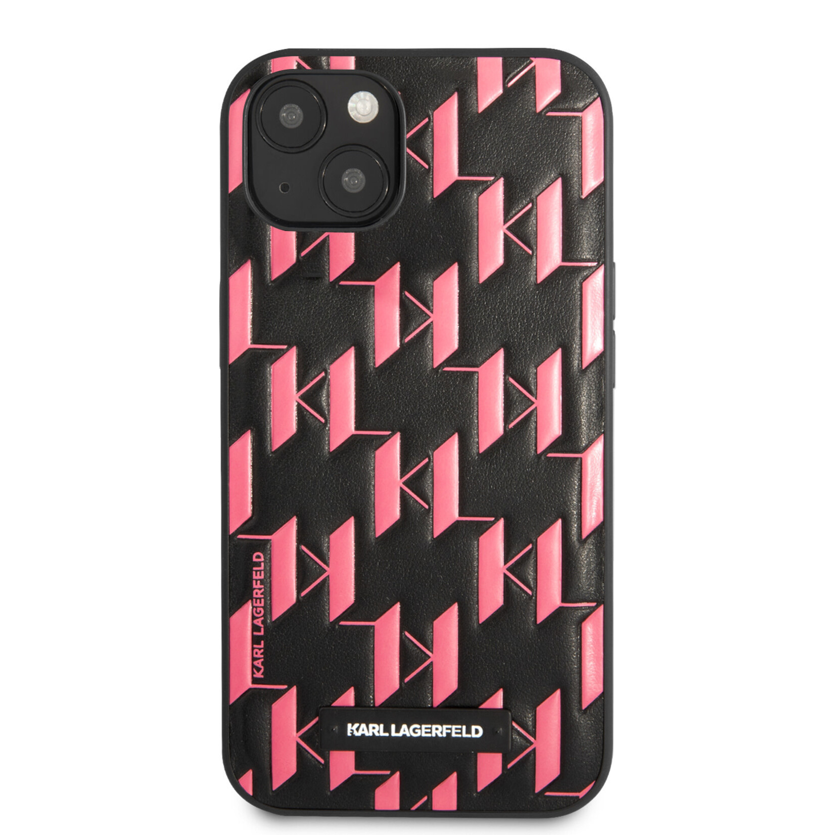 Karl Lagerfeld Karl Lagerfeld iPhone 13 Telefoonhoesje - Roze & Zwart - TPU Materiaal - Bescherming & Back Cover