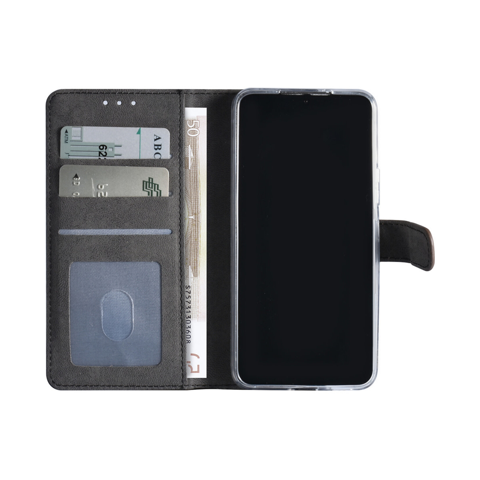 Bruin Book Case hoesje voor Samsung Galaxy S22 - Pasjeshouder - Magneetsluiting