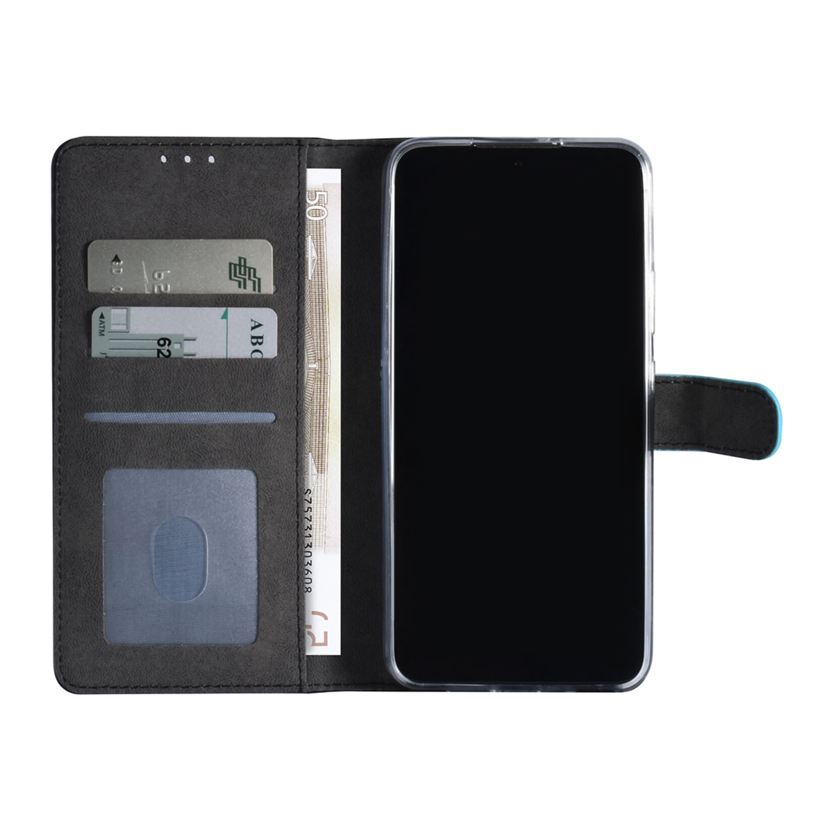 LichtBlauw Book Case hoesje voor Samsung Galaxy S22 Plus - Pasjeshouder - Magneetsluiting