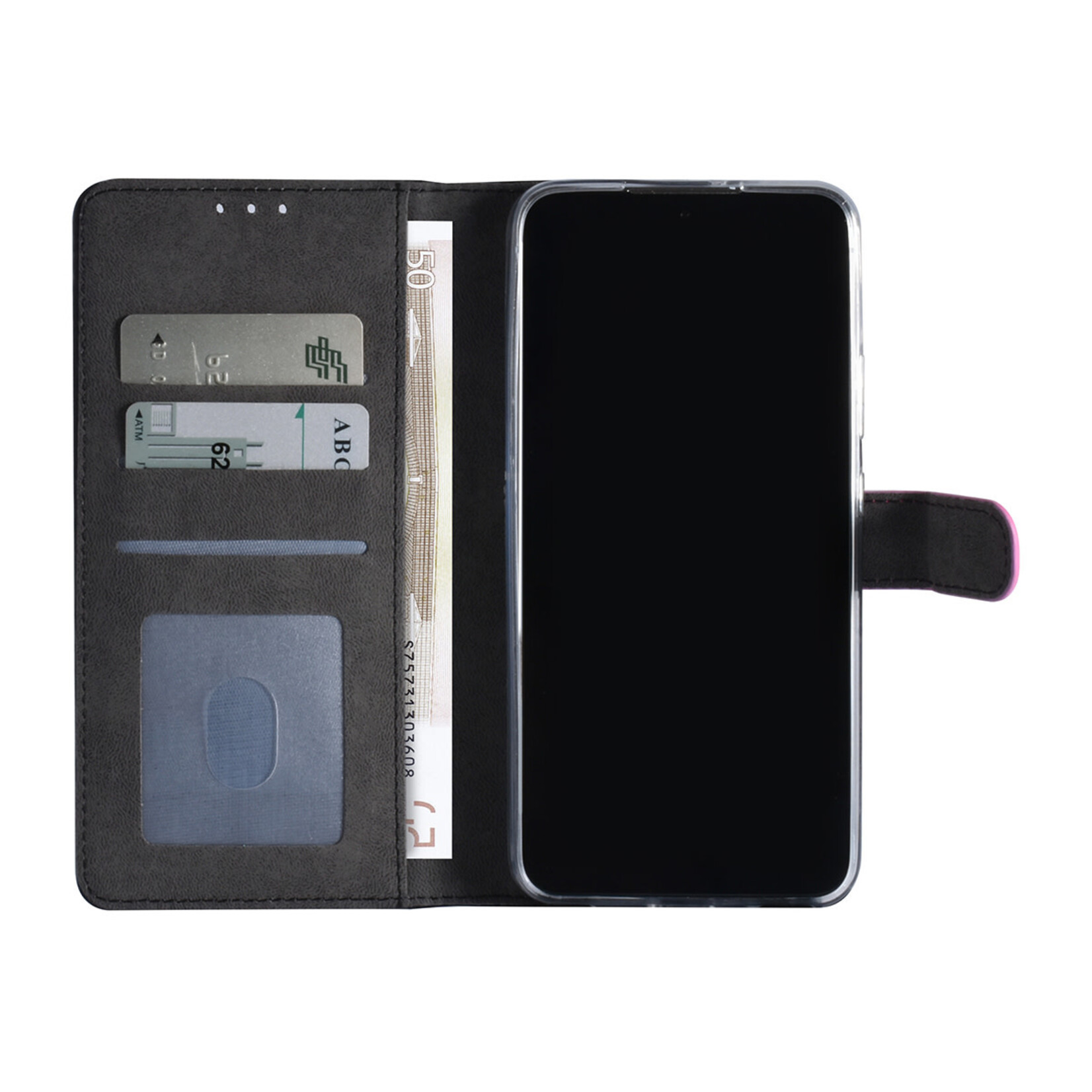 Felroze Book Case hoesje voor Samsung Galaxy S22 Plus - Pasjeshouder - Magneetsluiting