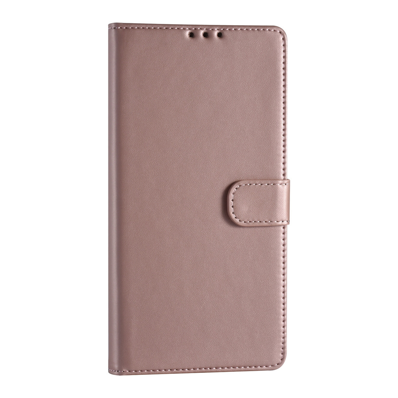 Rose Gold Book Case hoesje voor Samsung Galaxy S22 Ultra - Pasjeshouder - Magneetsluiting