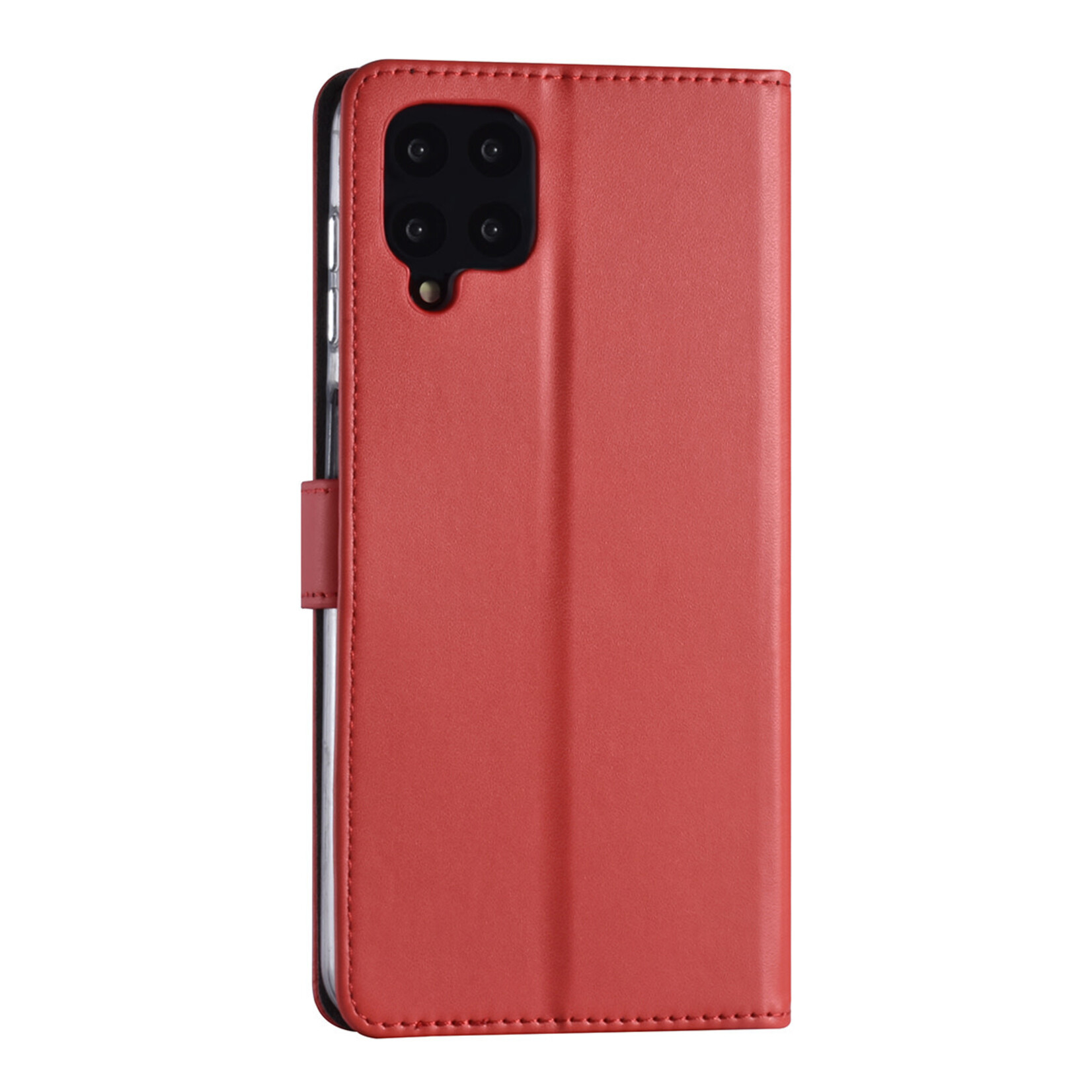 Rood Book Case hoesje voor Samsung Galaxy A12 - Pasjeshouder - Magneetsluiting