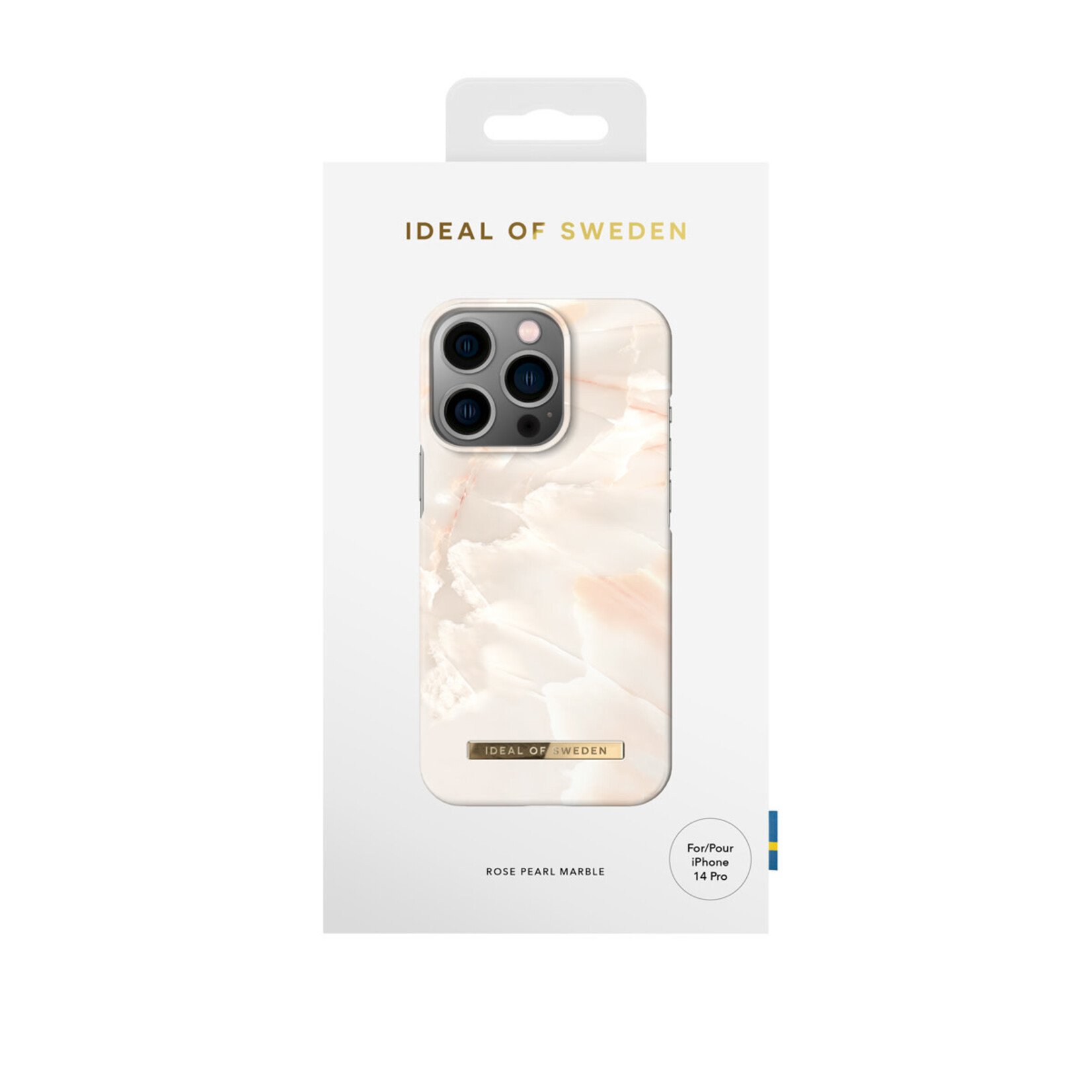 iDeal of Sweden iDeal of Sweden hoesje voor iPhone 14 Pro - Backcover - Fashion Case - Rose Pearl Marble