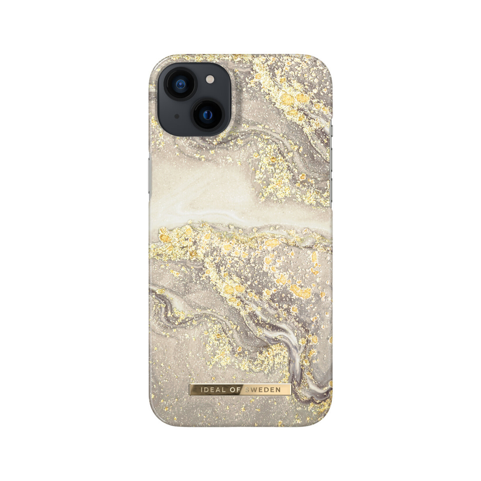 iDeal of Sweden iDeal of Sweden hoesje voor iPhone 14 Plus - Backcover - Fashion Case - Sparkle Greige Marble