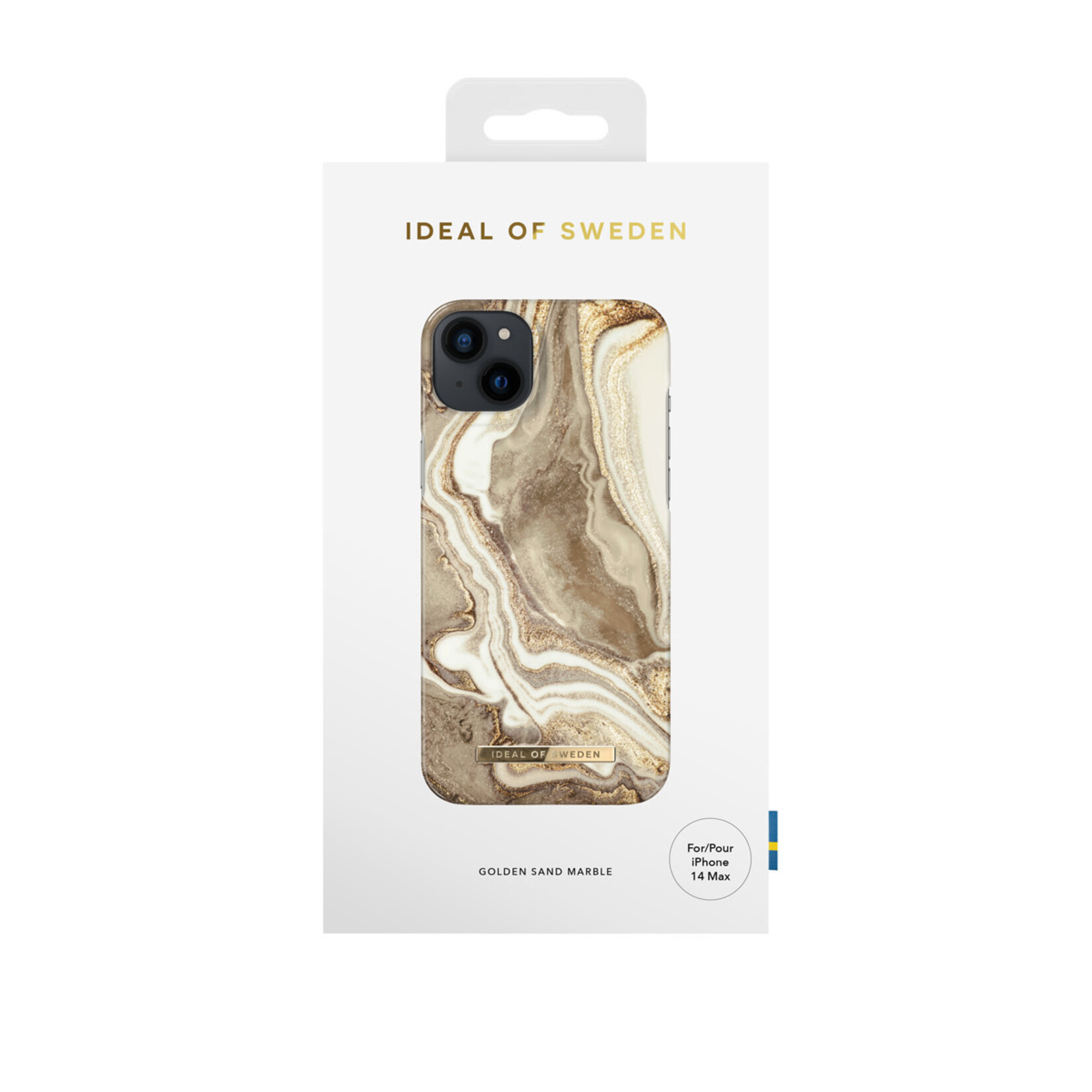 iDeal of Sweden iDeal of Sweden Sand Marble Telefoonhoesje voor Apple iPhone 14 Plus – Bescherm je Telefoon met Kunststof Back Cover