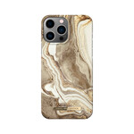iDeal of Sweden iDeal of Sweden iPhone 14 Pro Max Golden Sand Marble Back Cover Telefoonhoesje - Beschermend Kunststof, Stijlvol & Duurzaam