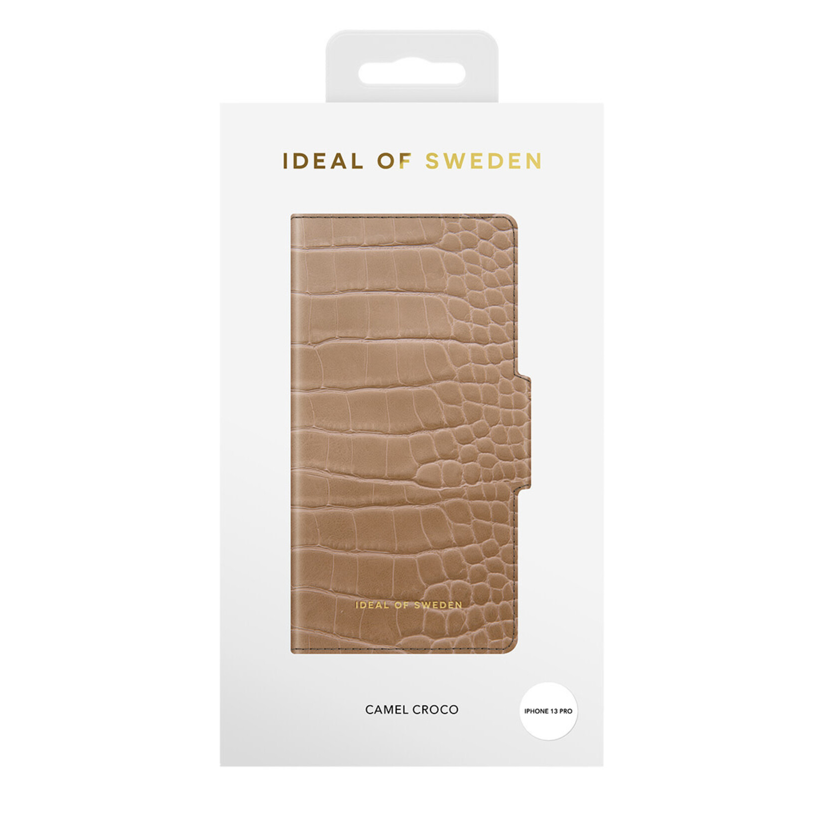 iDeal of Sweden iDeal of Sweden Camel Croco Back Cover Wallet Case voor Apple iPhone 13 Pro - Beschermende Pu Leer Hoesje