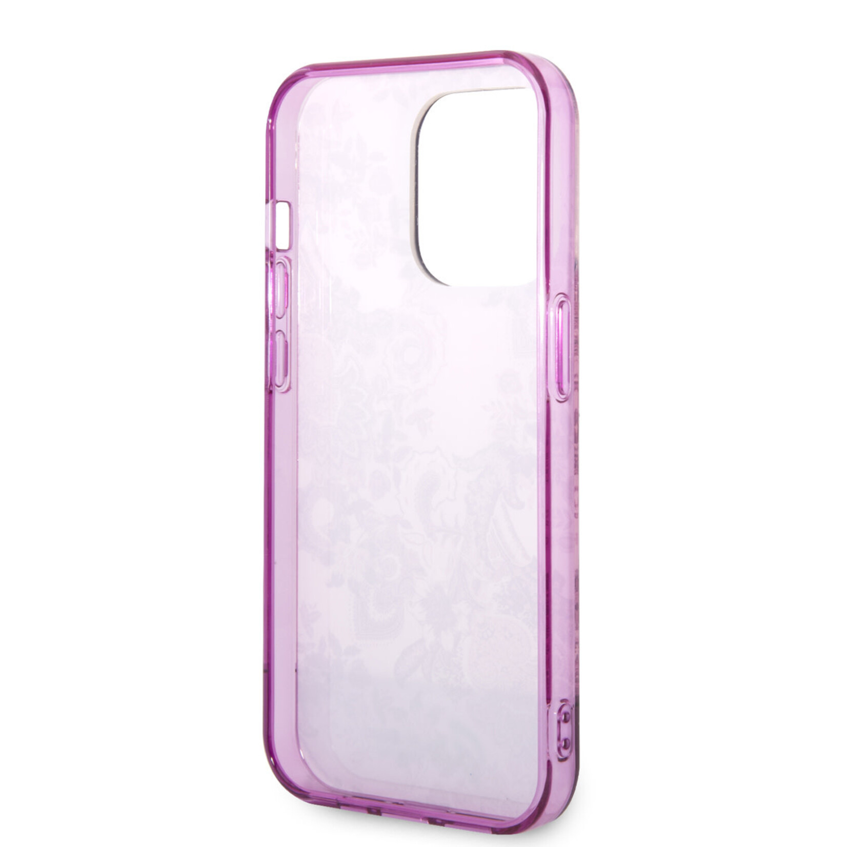 Guess Guess Telefoonhoesje voor Apple iPhone 14 Pro – Roze TPU Back Cover – Bescherm je Telefoon!